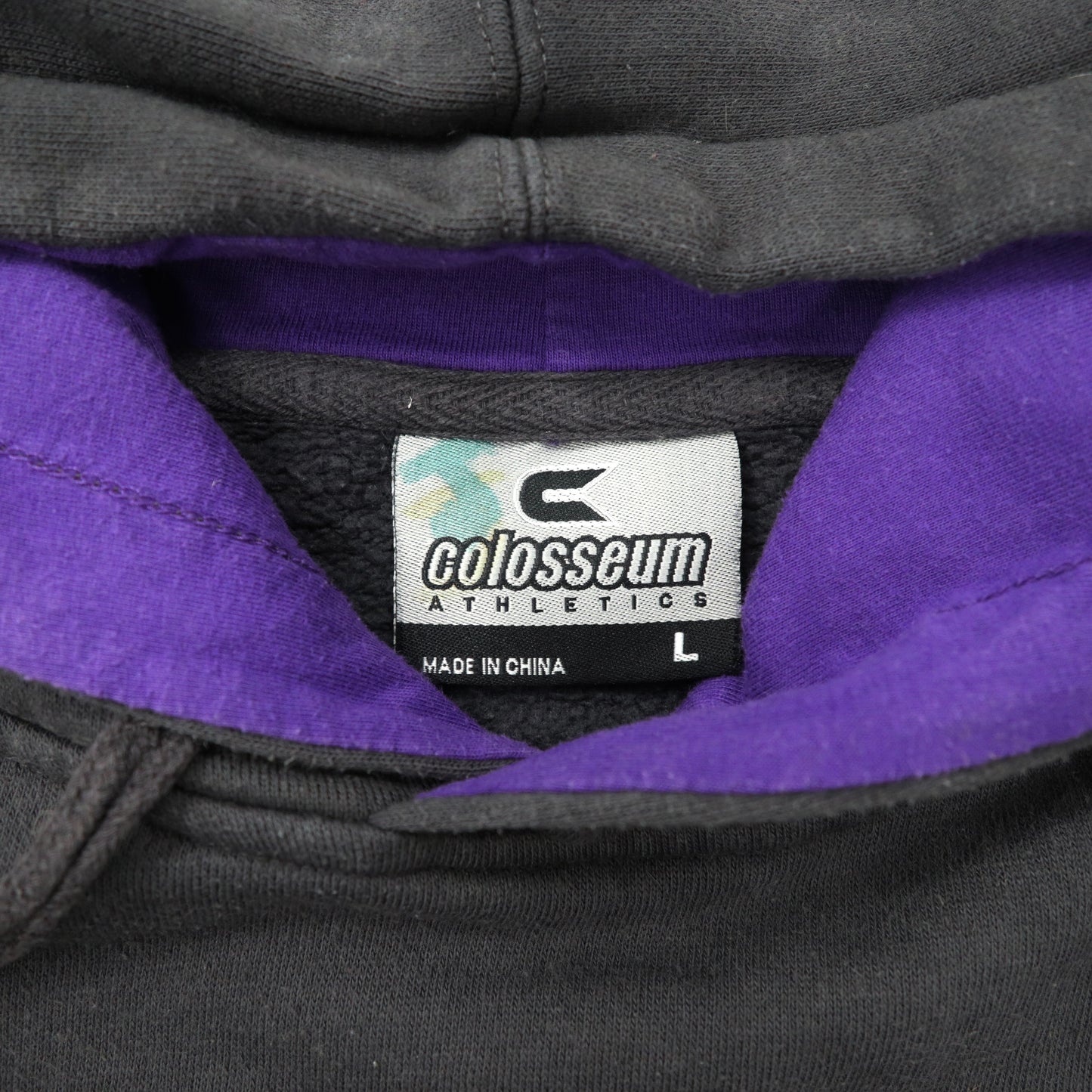 colosseum ATHLETICS  プルオーバー カレッジパーカー L グレー コットン 裏起毛 Washington Huskies Football 90年代