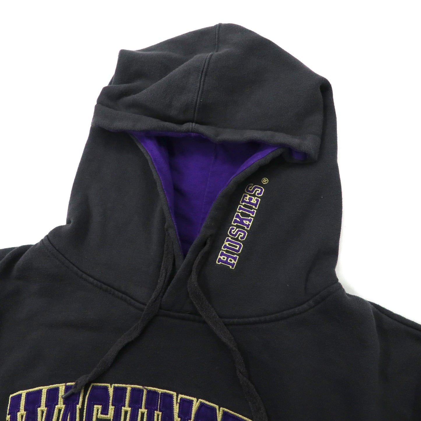 colosseum ATHLETICS  プルオーバー カレッジパーカー L グレー コットン 裏起毛 Washington Huskies Football 90年代