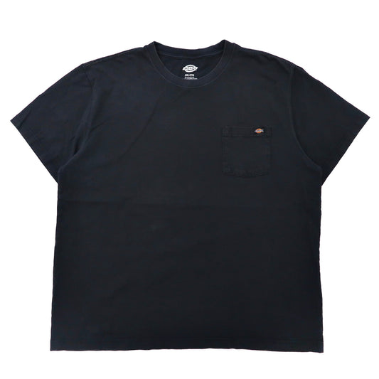 Dickies ビッグサイズ ポケットTシャツ 2XL ブラック コットン ニカラグア製