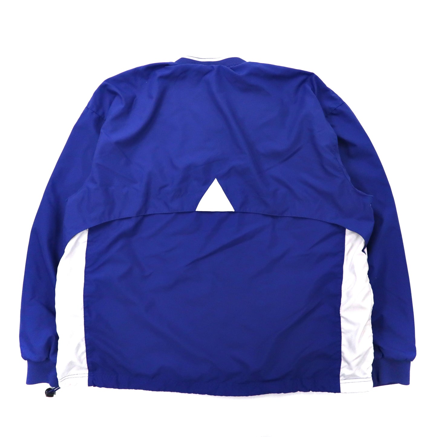 SPORTCO AUTHENTIC リブライン ピステ プルオーバー ナイロンジャケット XL ブルー KIDS KORNER刺繍 ビッグサイズ