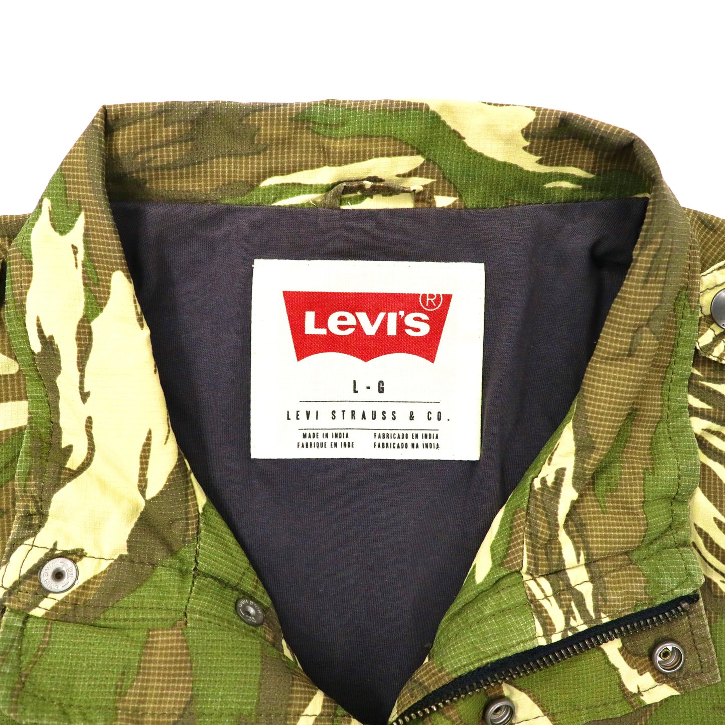 Levi's フィールドジャケット L カーキ カモフラ ナイロン