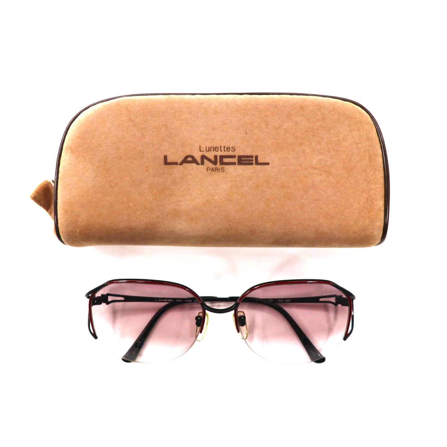 LANCEL サングラス レッド 57□16-133 L-1341