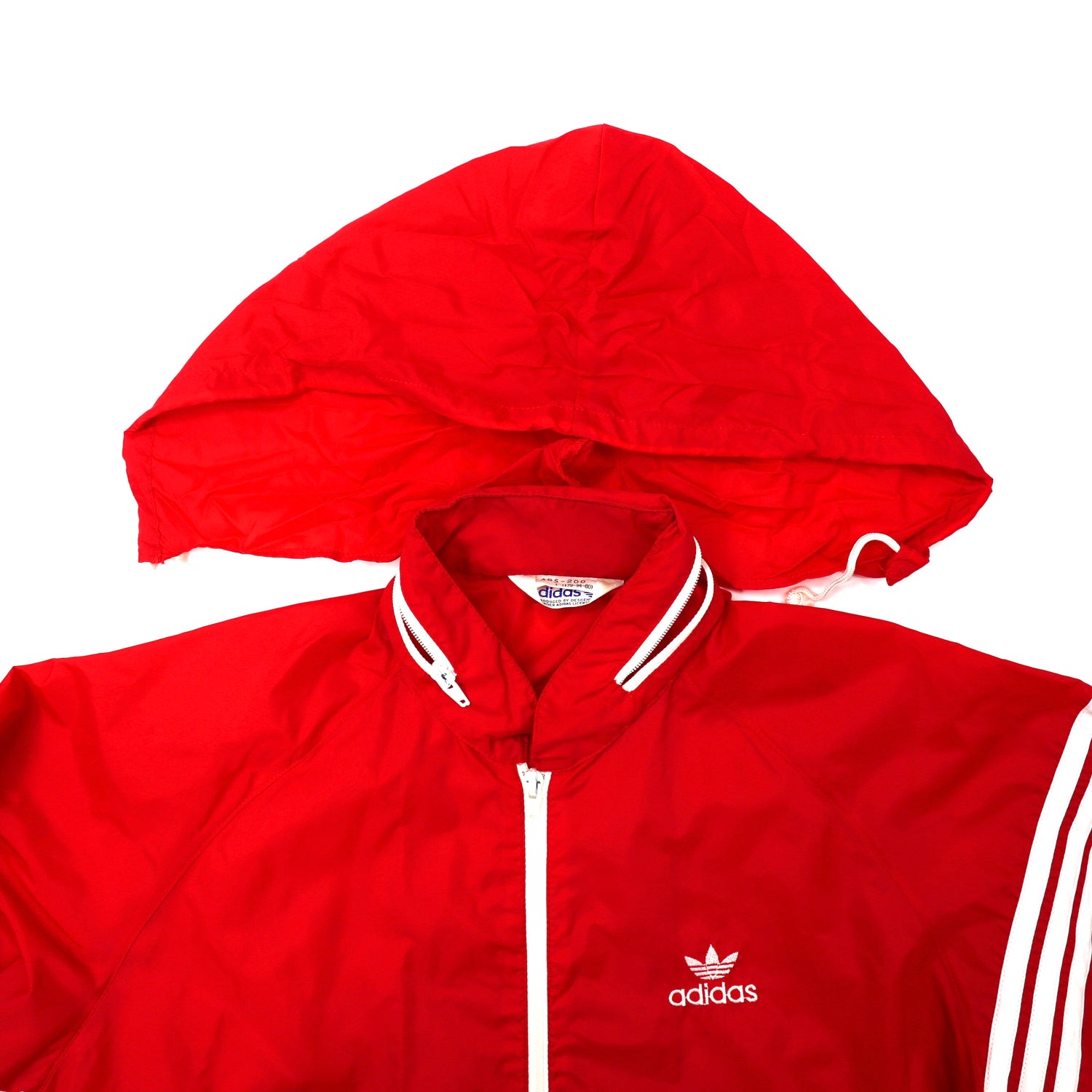 Adidas Windbreaker L Red Trofoil Logo Embroidery Descente MADE 80s ...