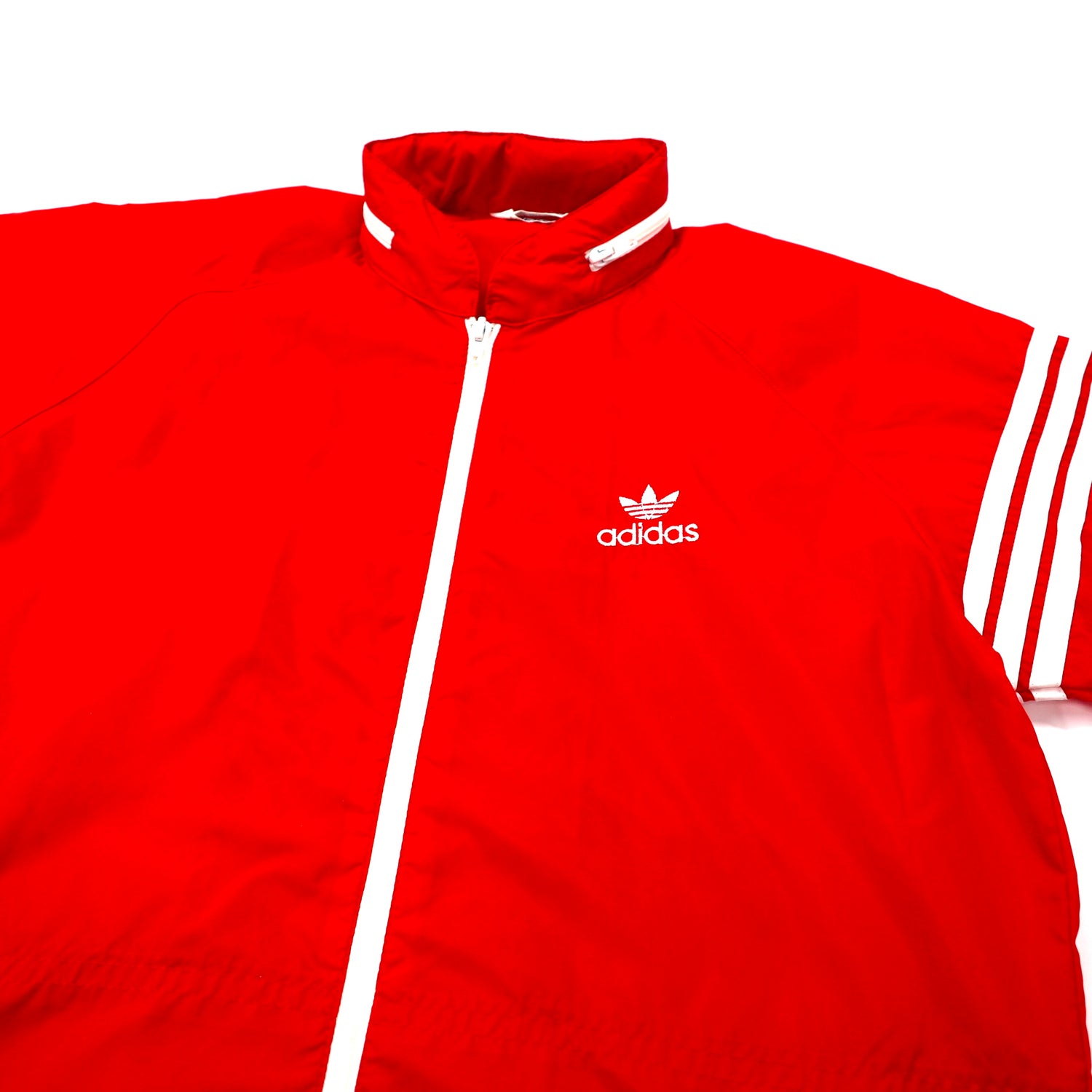 Adidas Windbreaker L Red Trofoil Logo Embroidery Descente MADE 80s ...