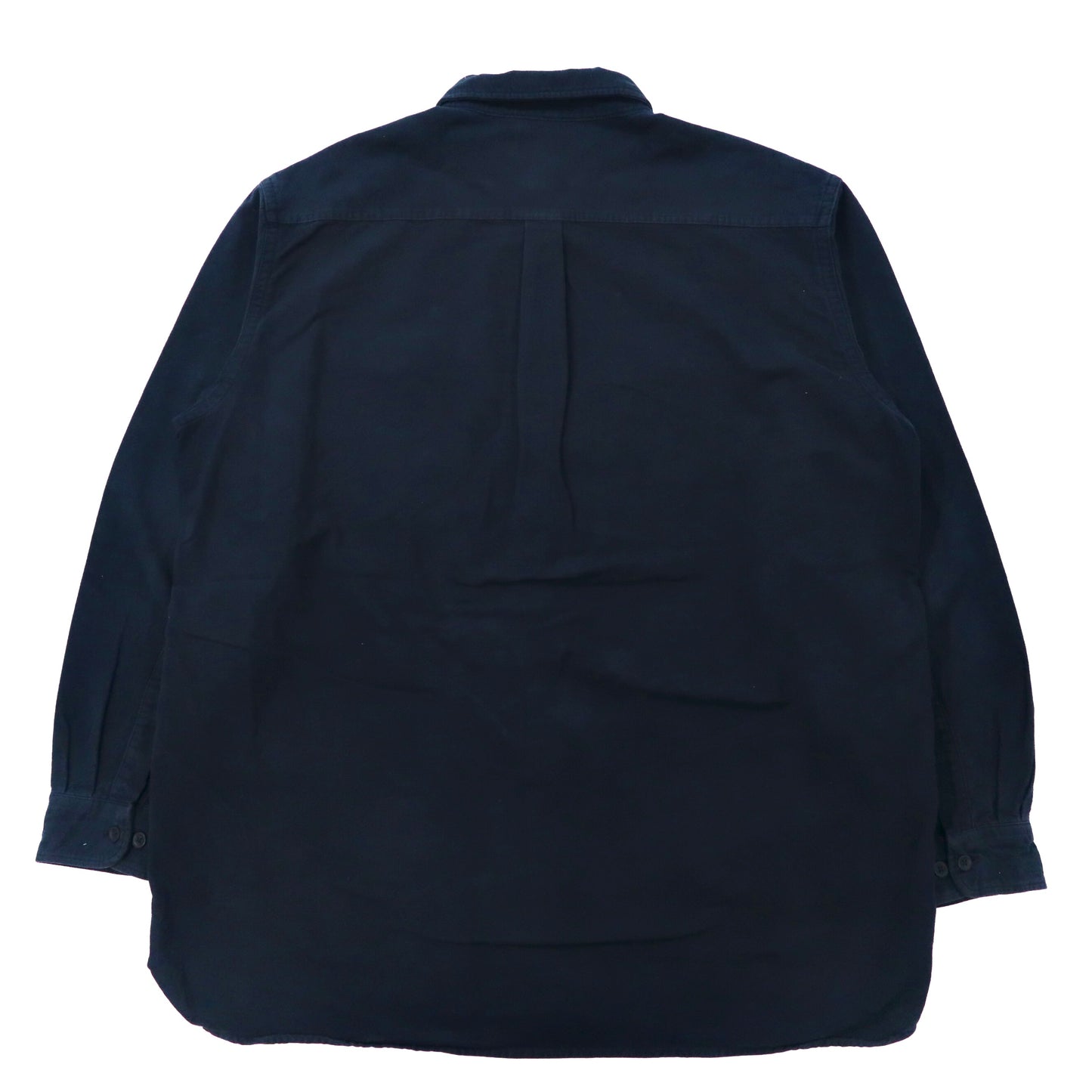 L.L.Bean シャミークロスシャツ ワークシャツ XXL ネイビー コットン ビッグサイズ CHAMOIS CLOTH SHIRT 90年代
