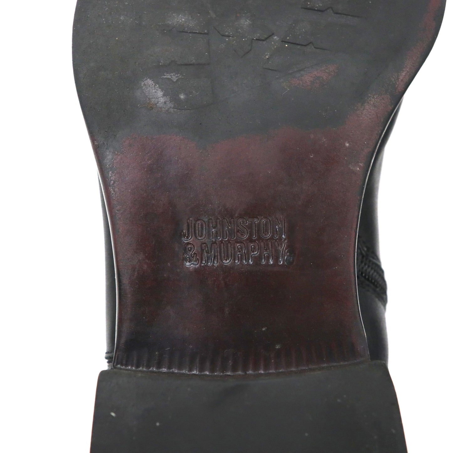 JOHNSTON&MURPHY チェルシーブーツ 28.5cm ブラック サイドジップ サイドゴア メダリオン