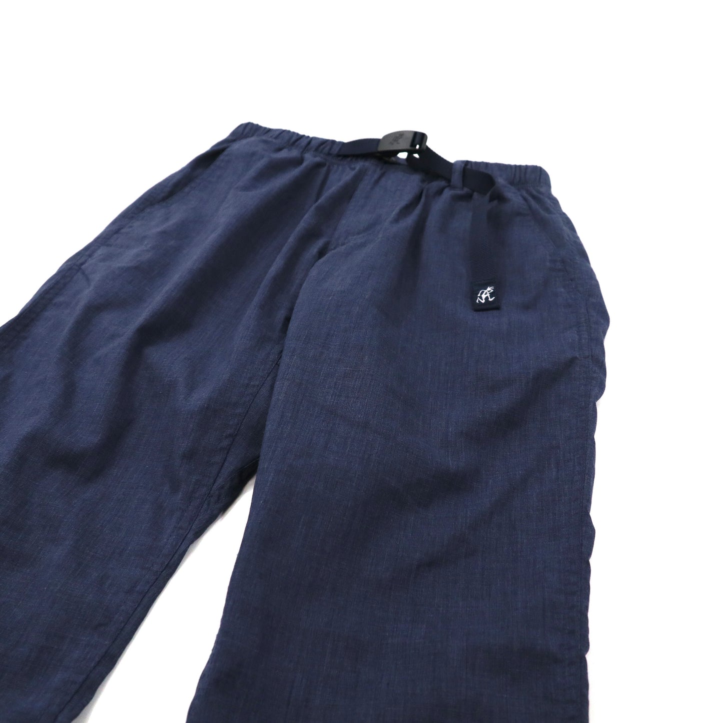 GRAMICCI Dry Stretch Narrow Pants S Navy Polyester Linen Mixed GMP