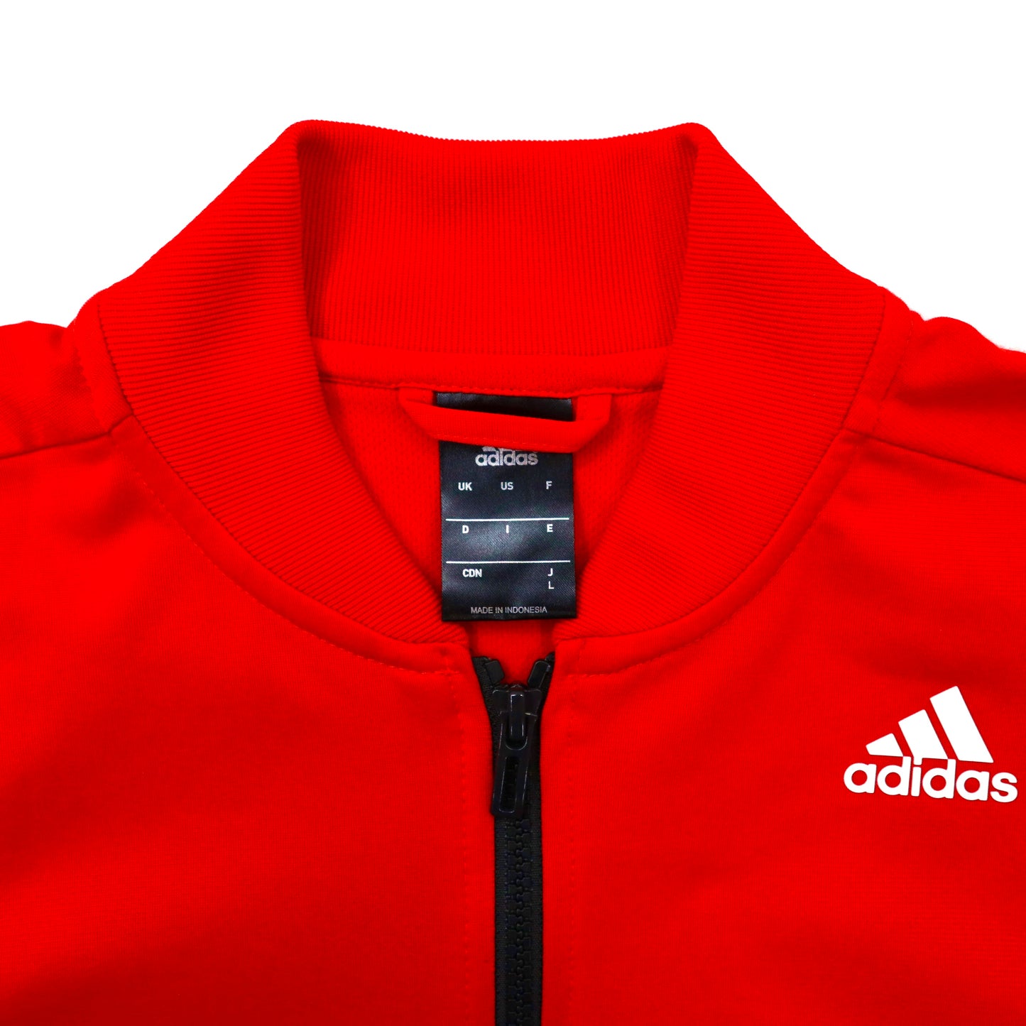 adidas トラックジャケット L レッド ３ストライプス Red Essential Track Suit AB9185