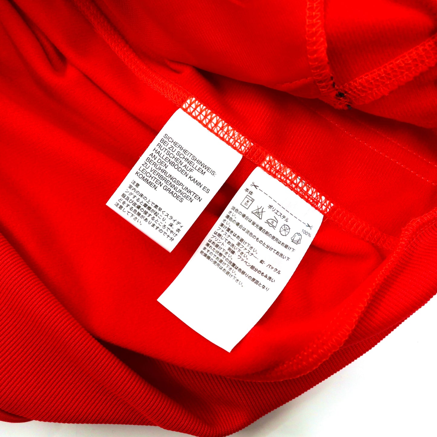 adidas トラックジャケット L レッド ３ストライプス Red Essential Track Suit AB9185