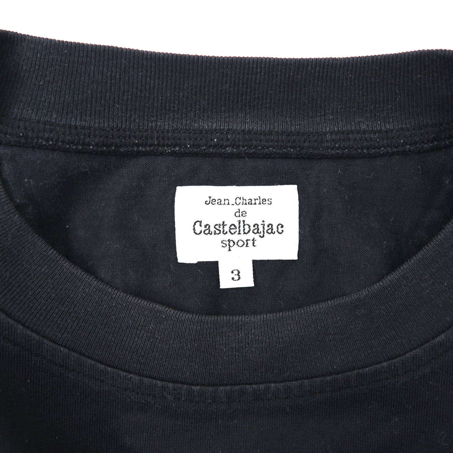 Castelbajac sport レイヤードTシャツ 3 ブラック フロントロゴ ビッグサイズ