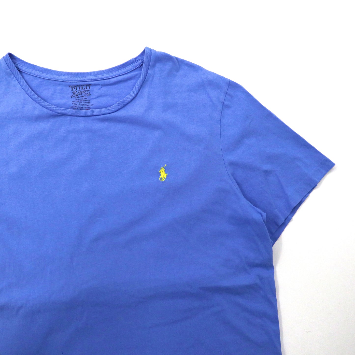 POLO RALPH LAUREN ビッグサイズTシャツ XL ブルー コットン スモールポニー刺繍