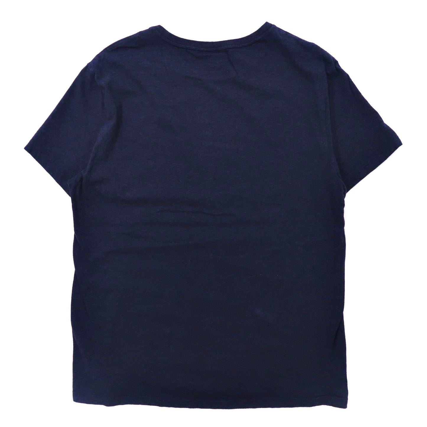 POLO RALPH LAUREN ビッグサイズTシャツ XL ネイビー コットン CUSTOM SLIM FIT スモールポニー刺繍