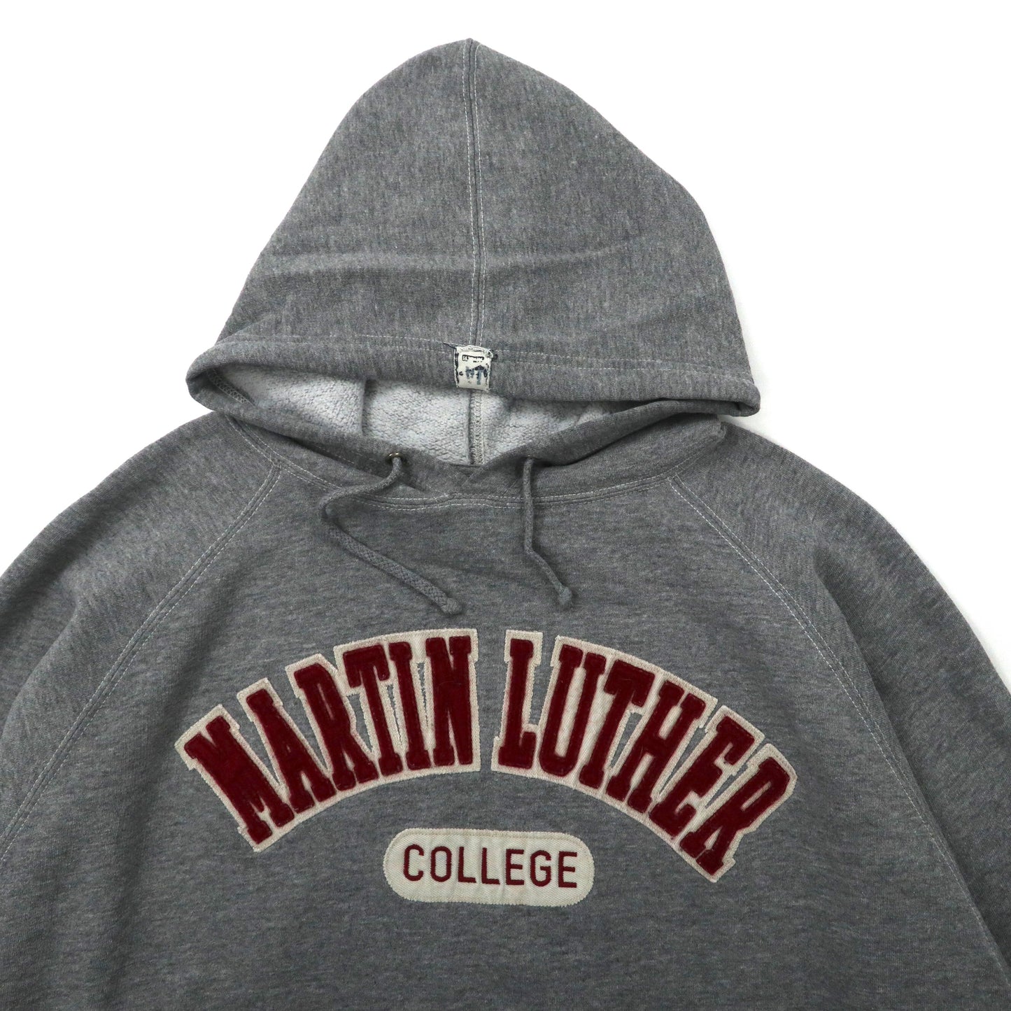 J.AMERICA プルオーバー カレッジパーカー L グレー コットン パキ綿 MARTIN LUTHER 90年代