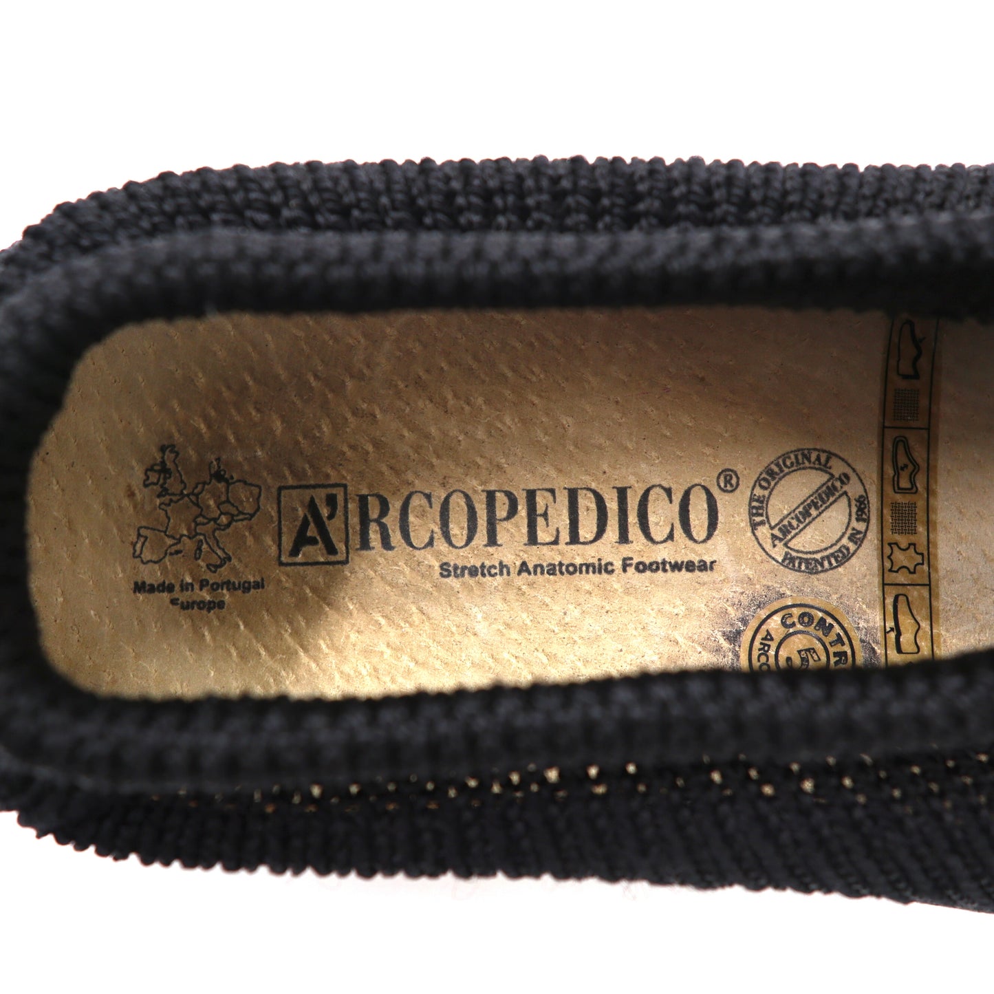 ARCOPEDICO コンフォートシューズ 24.5cm ブラック クラシックライン STEPS ポルトガル製