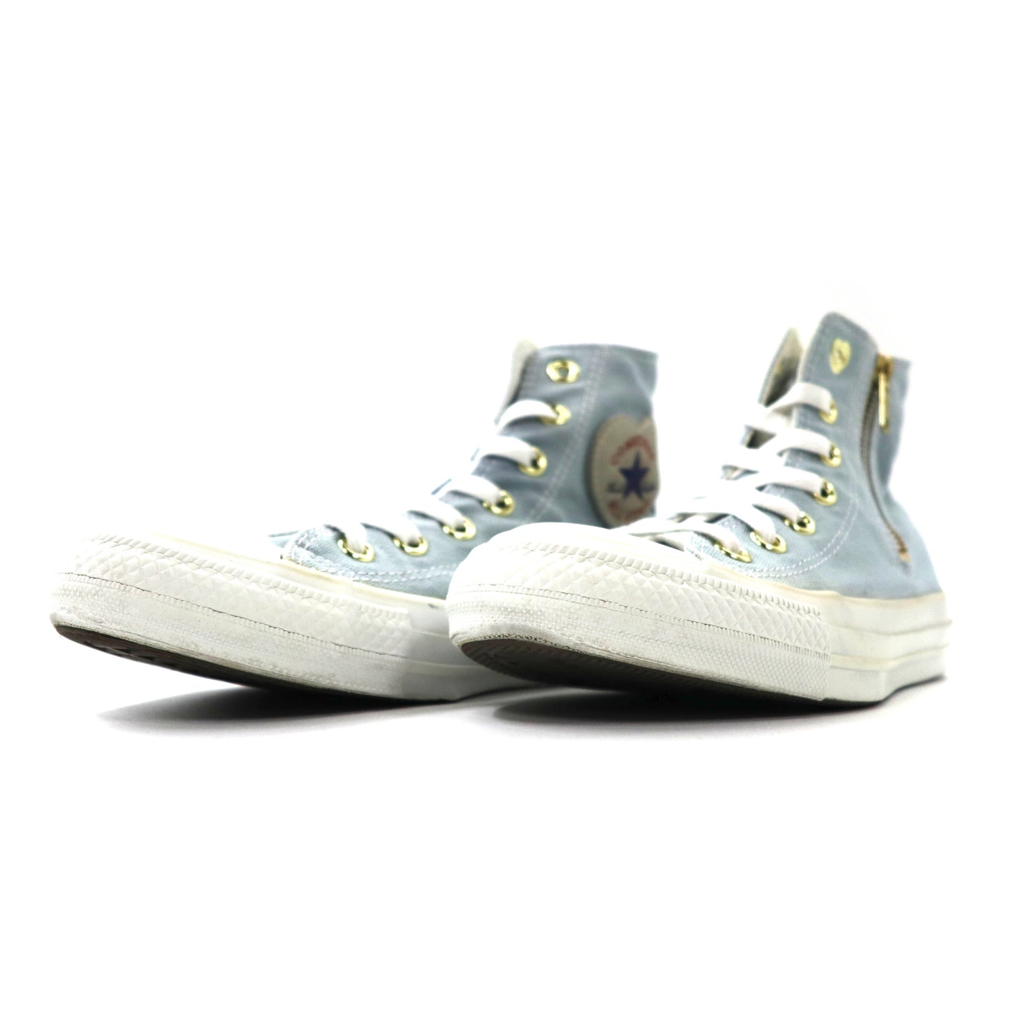 CONVERSE サイドジップスニーカー 23.5cm ブルー キャンバス ALL STAR 5CL299