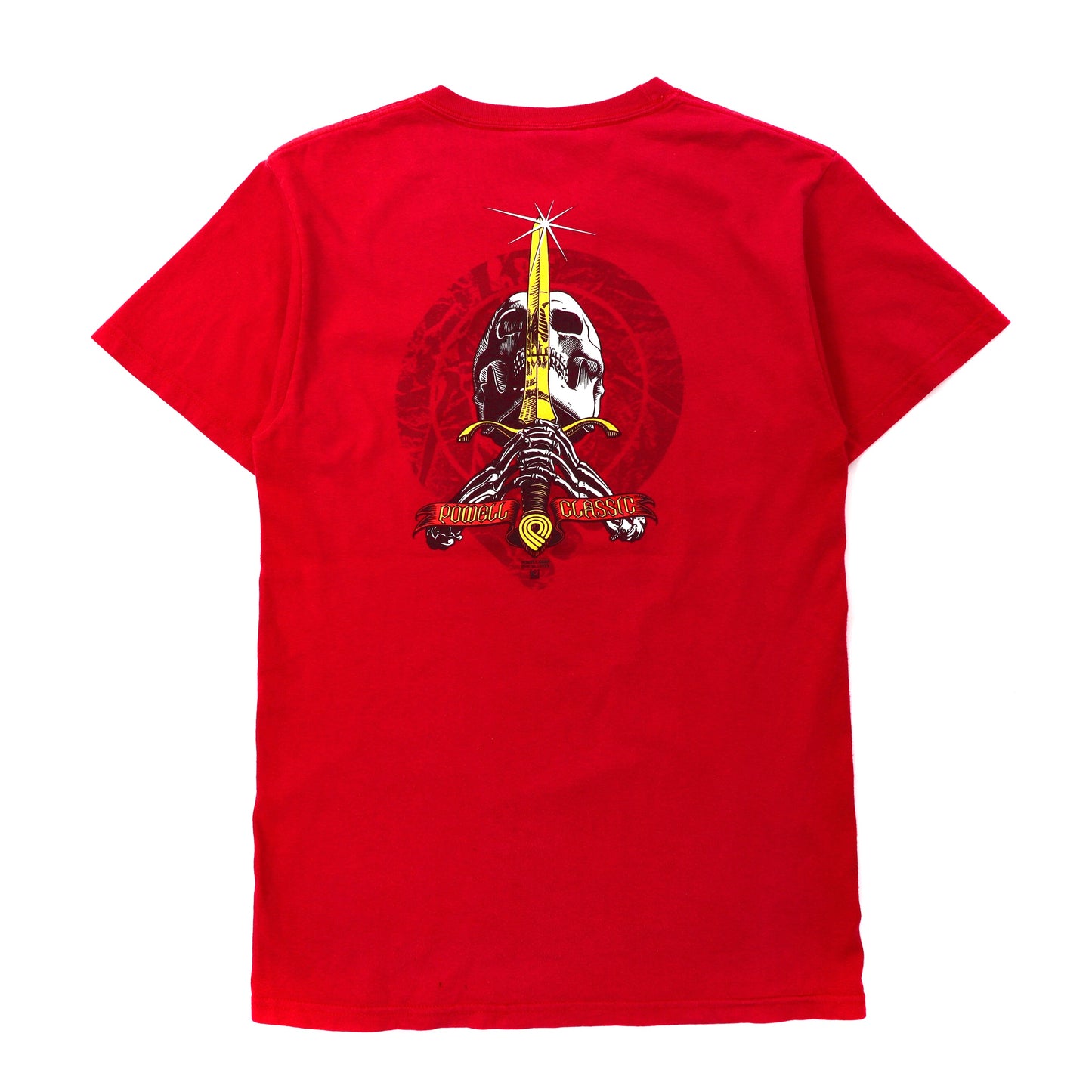 Powell Classic T -shirt S Red Skull Sword 90s – 日本然リトテ