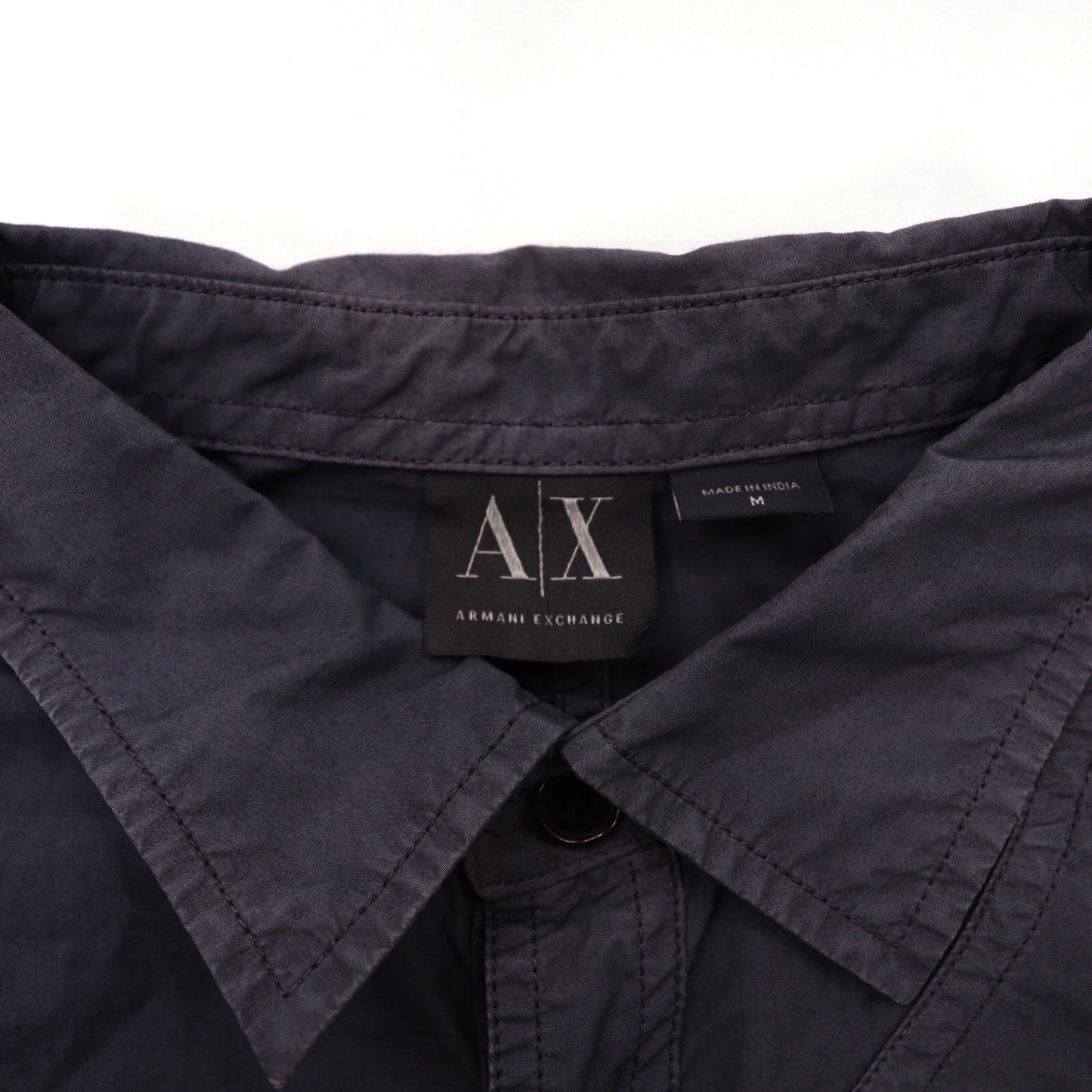 A|X ARMANI EXCHANGE ミリタリーシャツ M グレー コットン