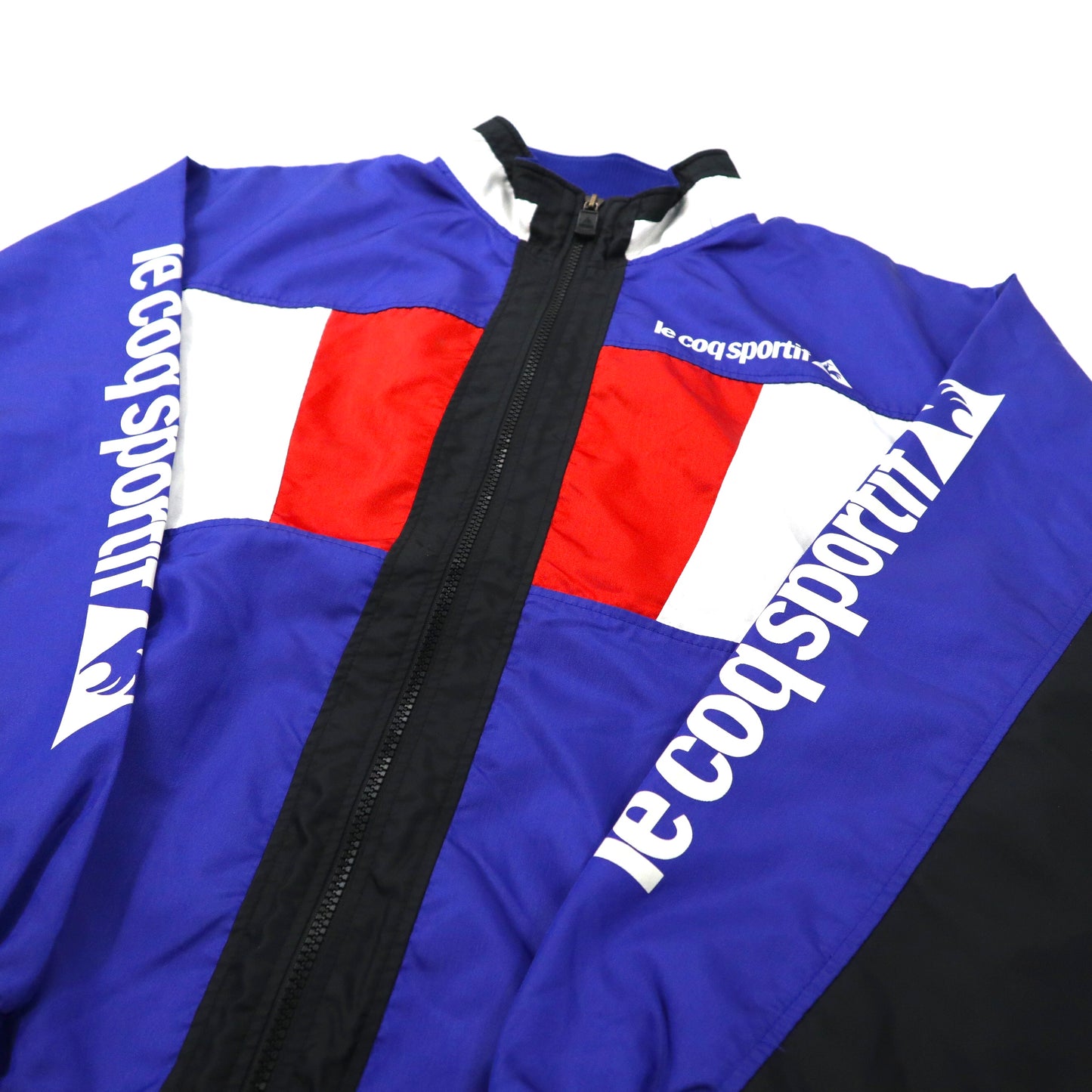 le coq sportif ナイロンジャケット L ブルー ロゴプリント 90年代 日本製