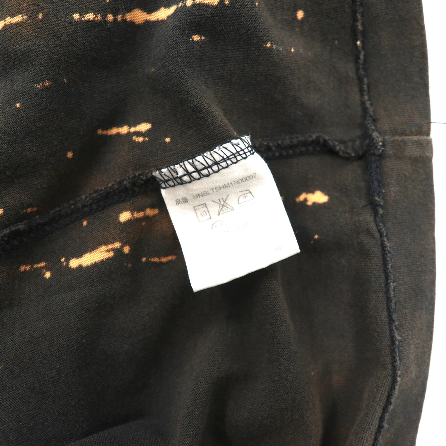 POLO RALPH LAUREN ビッグサイズTシャツ XL ブラック コットン ナンバリング ブリーチ加工