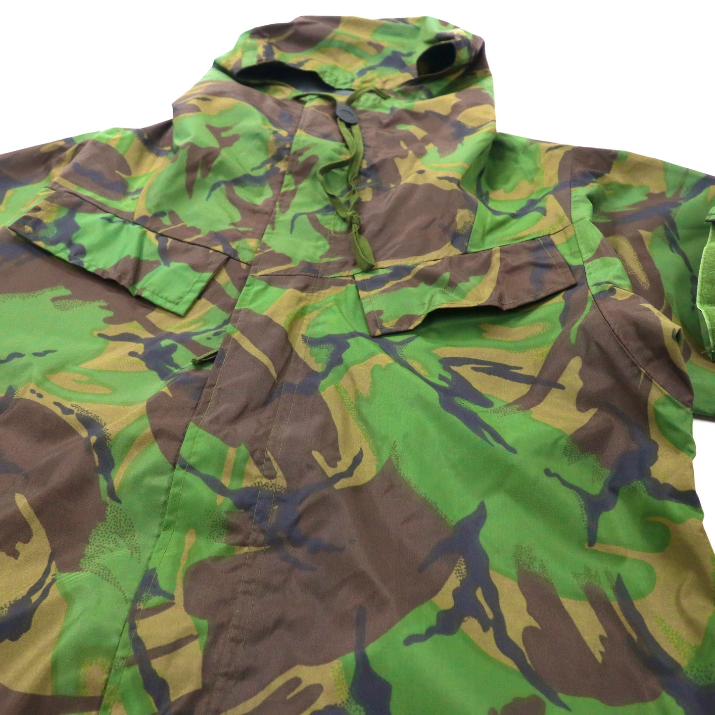 BRITISH ARMY イギリス軍 スモックパーカー レインジャケット 180/90 カモフラ ナイロン SMOCK MAN'S WATERPROOF 防水 8415-99-130-9491 90年代