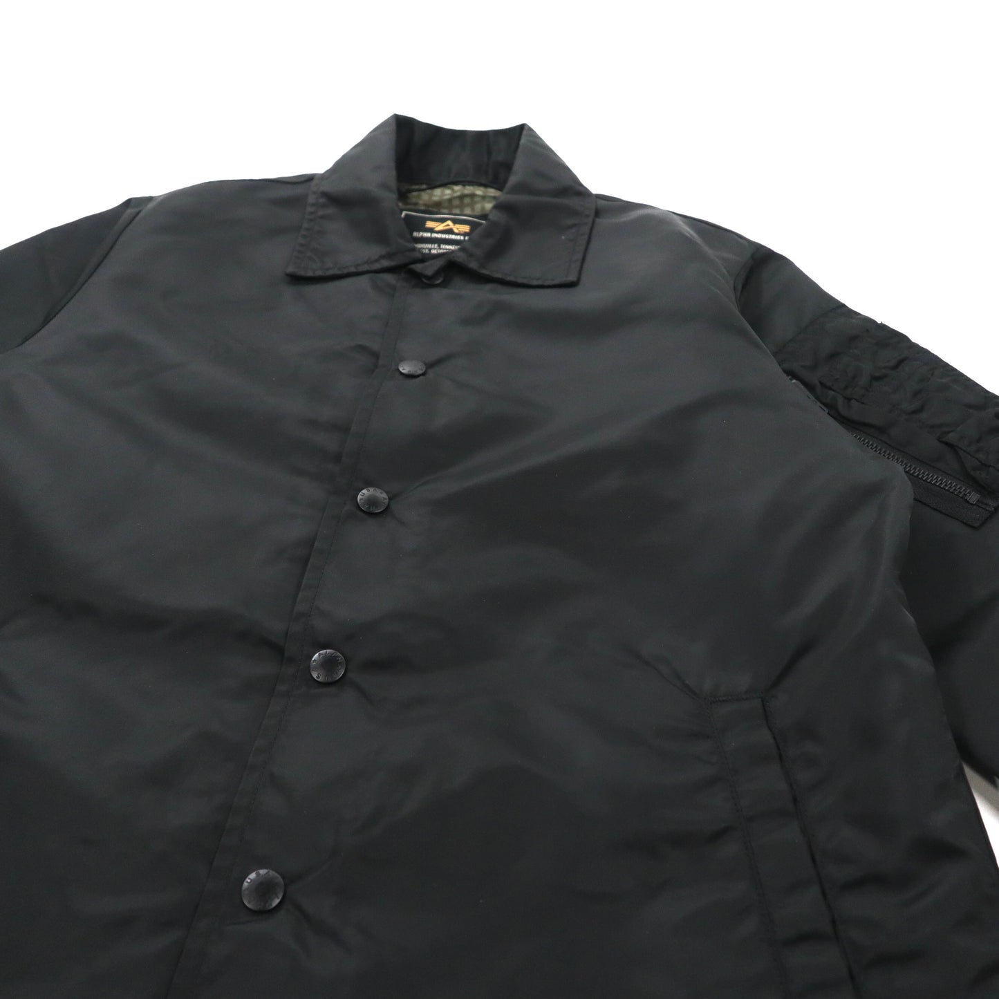 Rottweiler x Alpha Industries Coach Jacket S Black Nylon Back