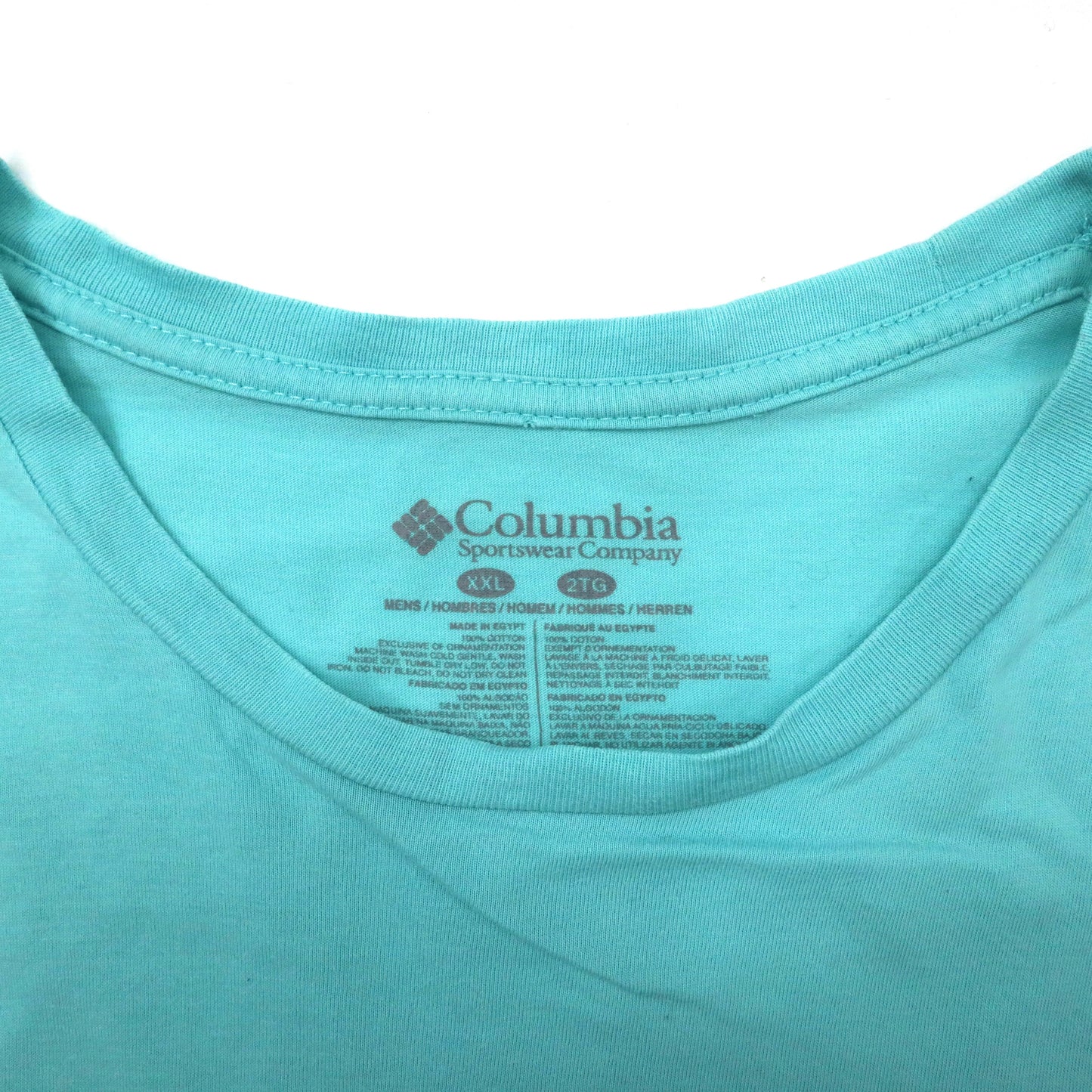 Columbia PFG ロゴプリントTシャツ XXL ブルー コットン バックプリント
