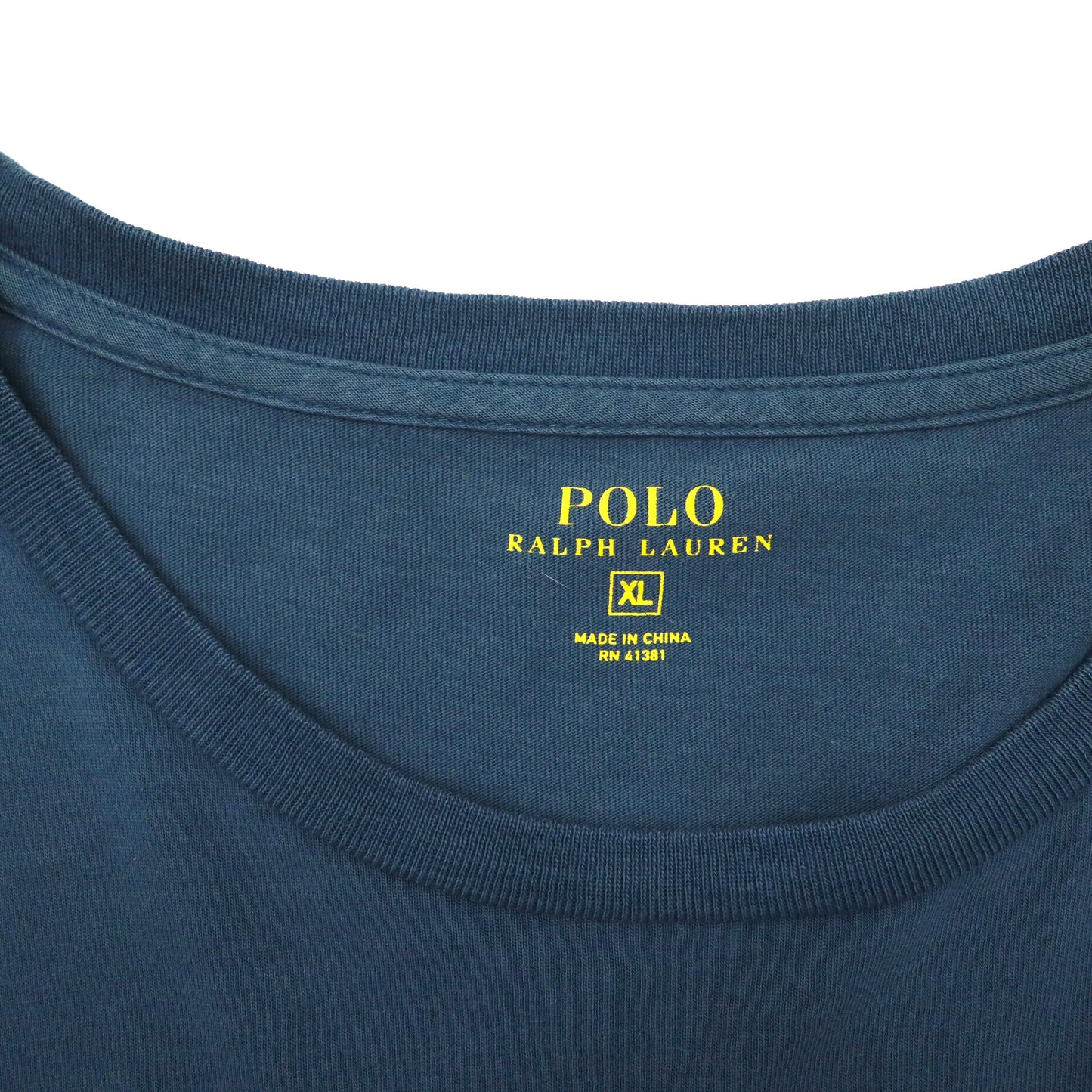 POLO RALPH LAUREN ビッグサイズ ポケットTシャツ XL ネイビー コットン スモールポニー刺繍