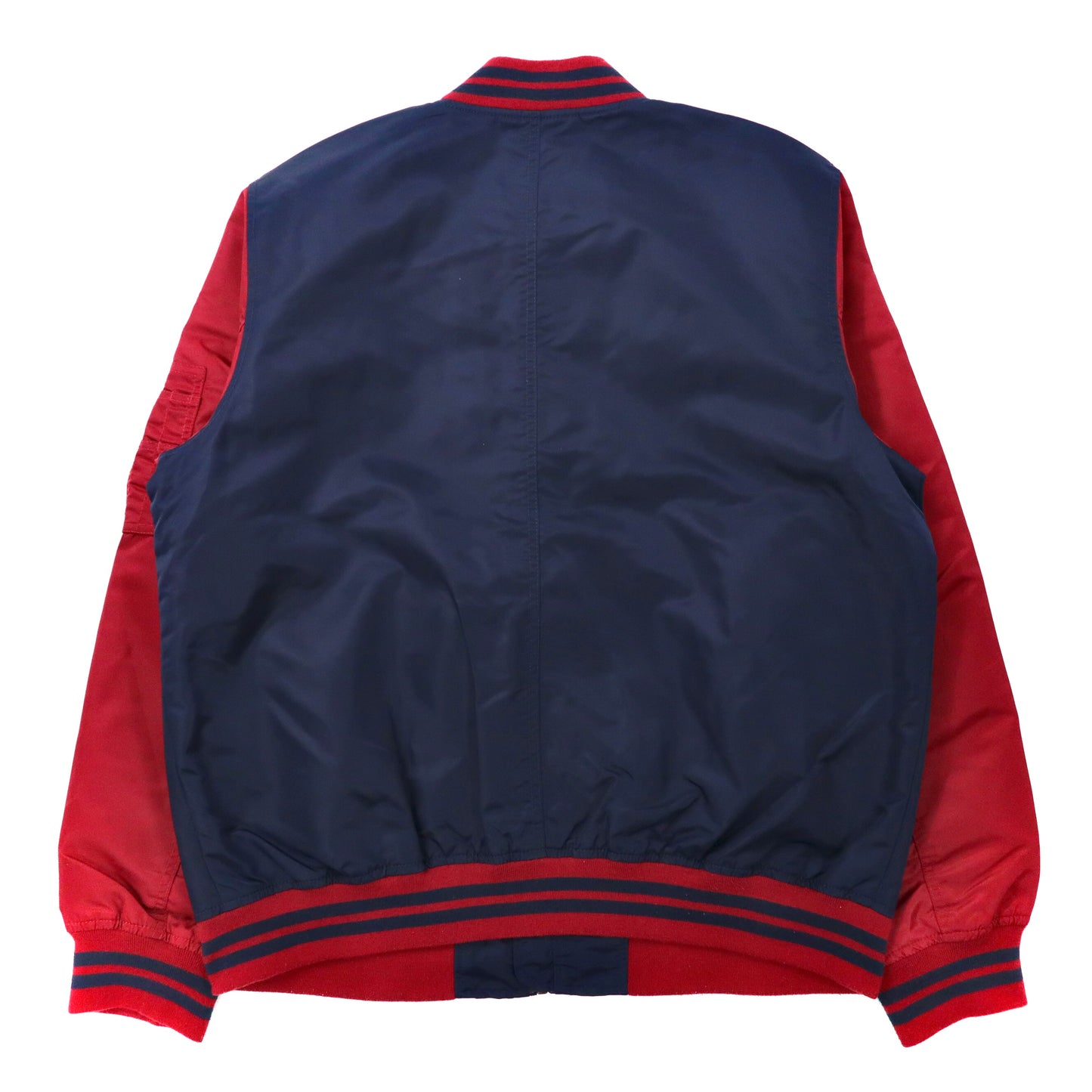 GAP MA-1 ボンバージャケット L ネイビー ポリエステル IDEALジップ UNFILLED BOMBER JACKET