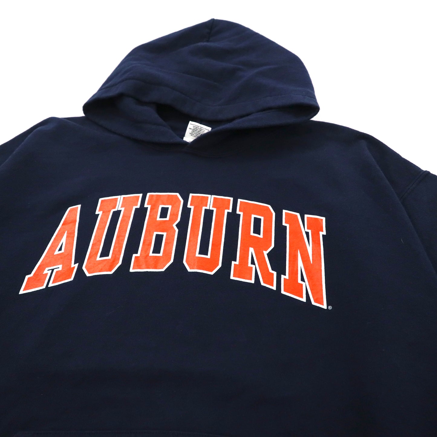 GILDAN カレッジ プルオーバーパーカー L ネイビー コットン 裏起毛 Auburn University ホンジュラス製