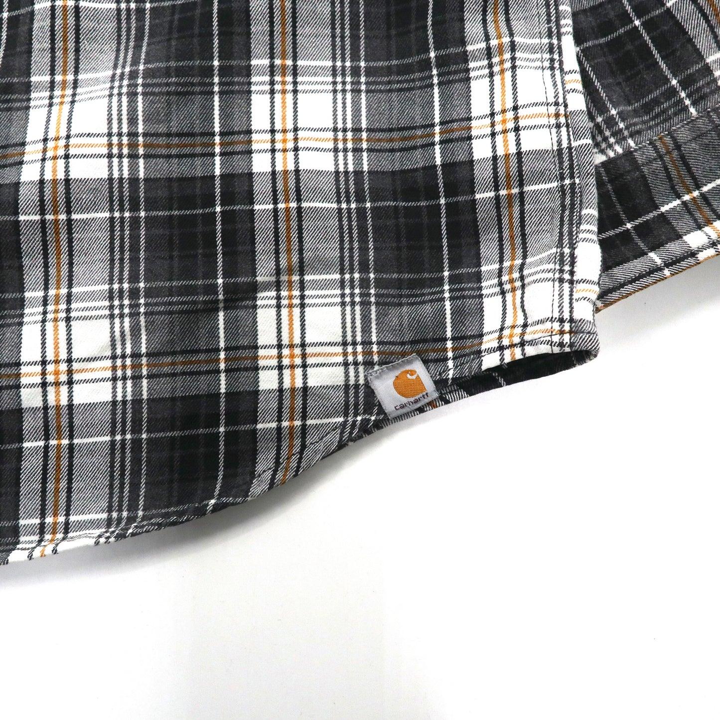 carhartt ビッグサイズ ワークシャツ 4XL グレー チェック コットン RELAXED FIT