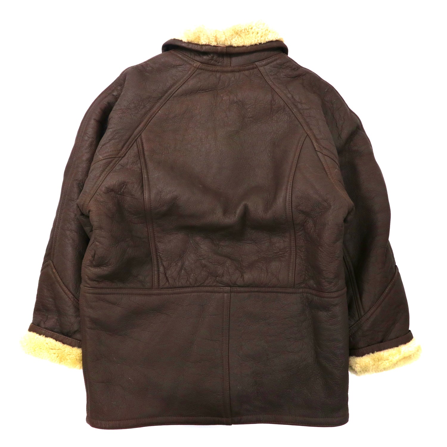 革製(ラクダ) レザージャケット ブラウン ウルグアイ製　XL袖丈60cm