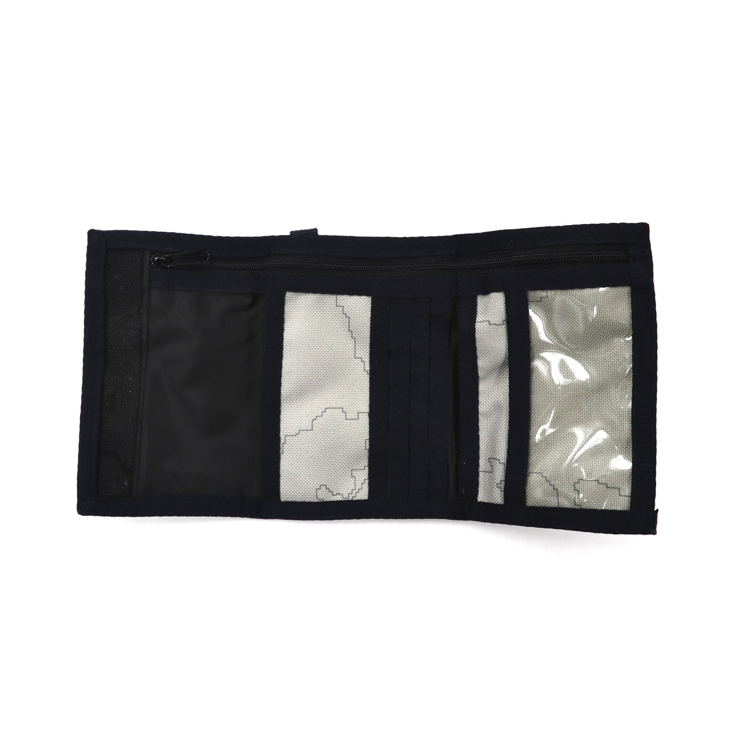 STUSSY 3 -fold wallet gray magic tape dark blue tag 90s – 日本然リトテ