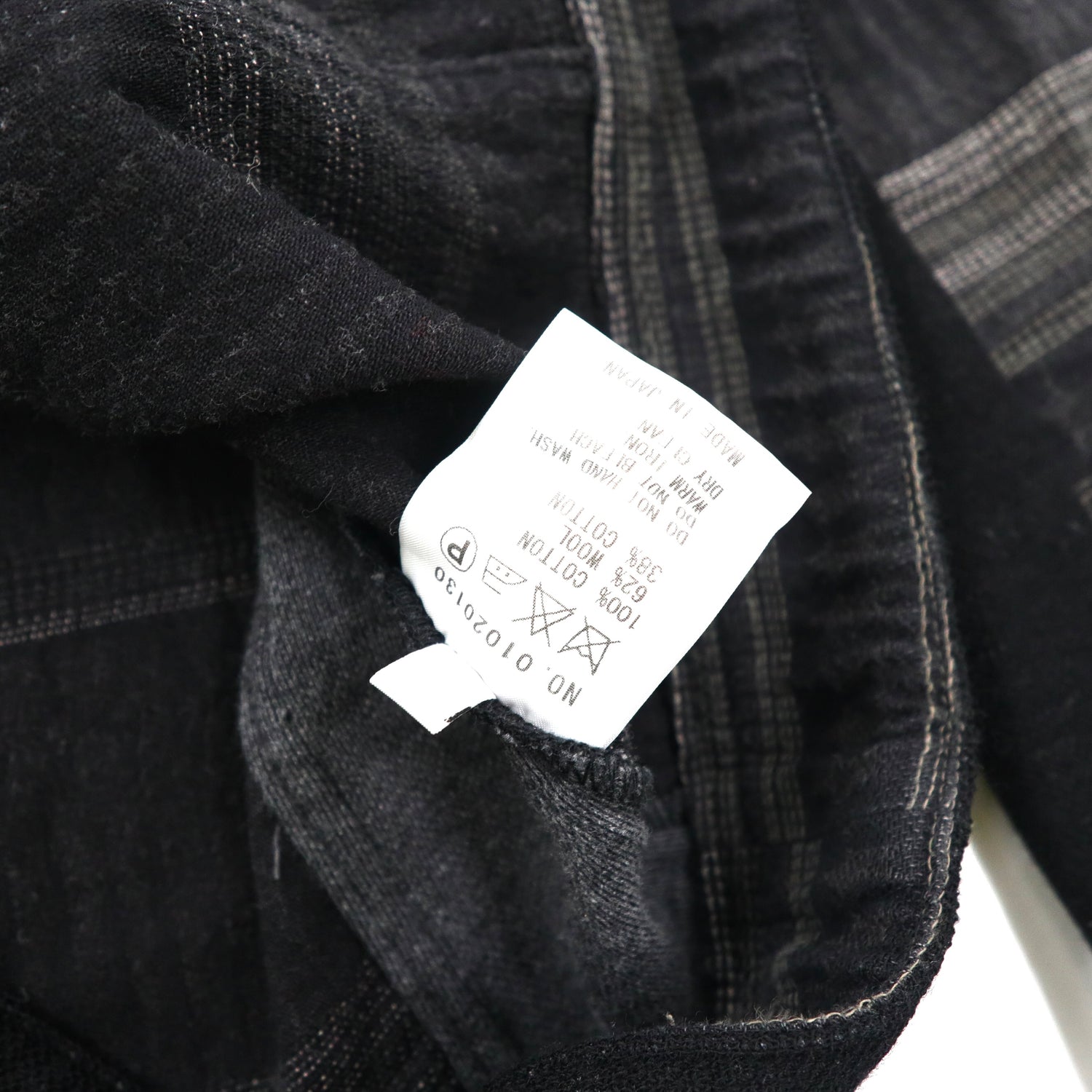 FACTOTUM Ainu Jacquard G Jean 48 Black Cotton 01020130 Japan MADE