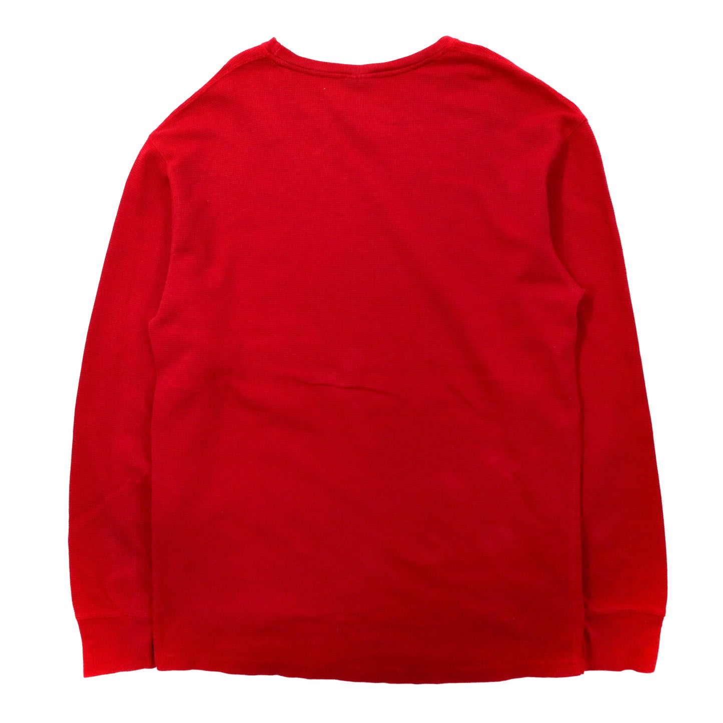 POLO RALPH LAUREN ビッグサイズ サーマル ロングスリーブTシャツ 2XL レッド コットン パキ綿 スモールポニー刺繍