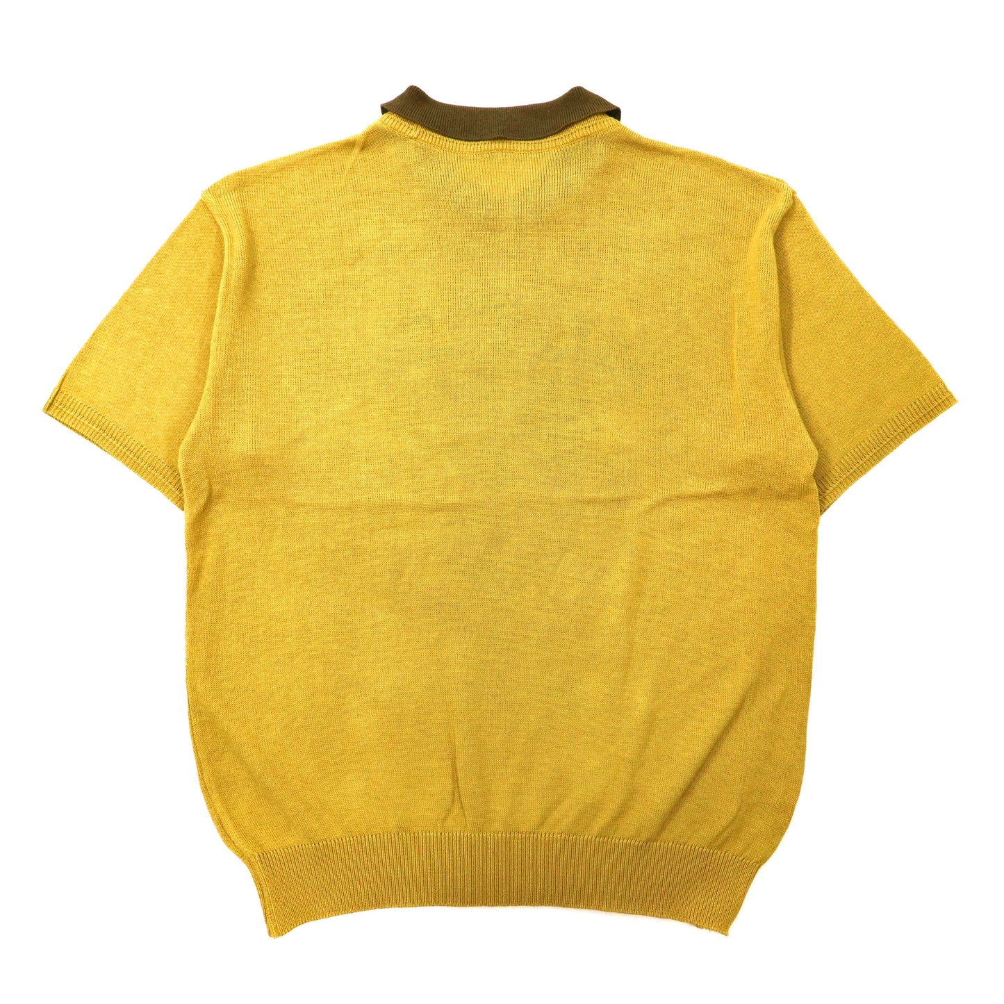 adabat 半袖ニット セーター 4 グリーン リネン ゴルフ刺繍