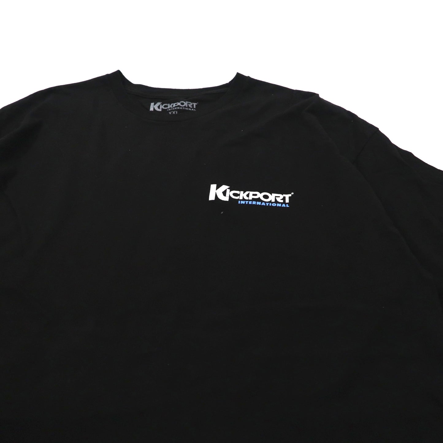 KICKPORT INTERNATIONAL ビッグサイズ プリントTシャツ XXL ブラック コットン US企業 メキシコ製
