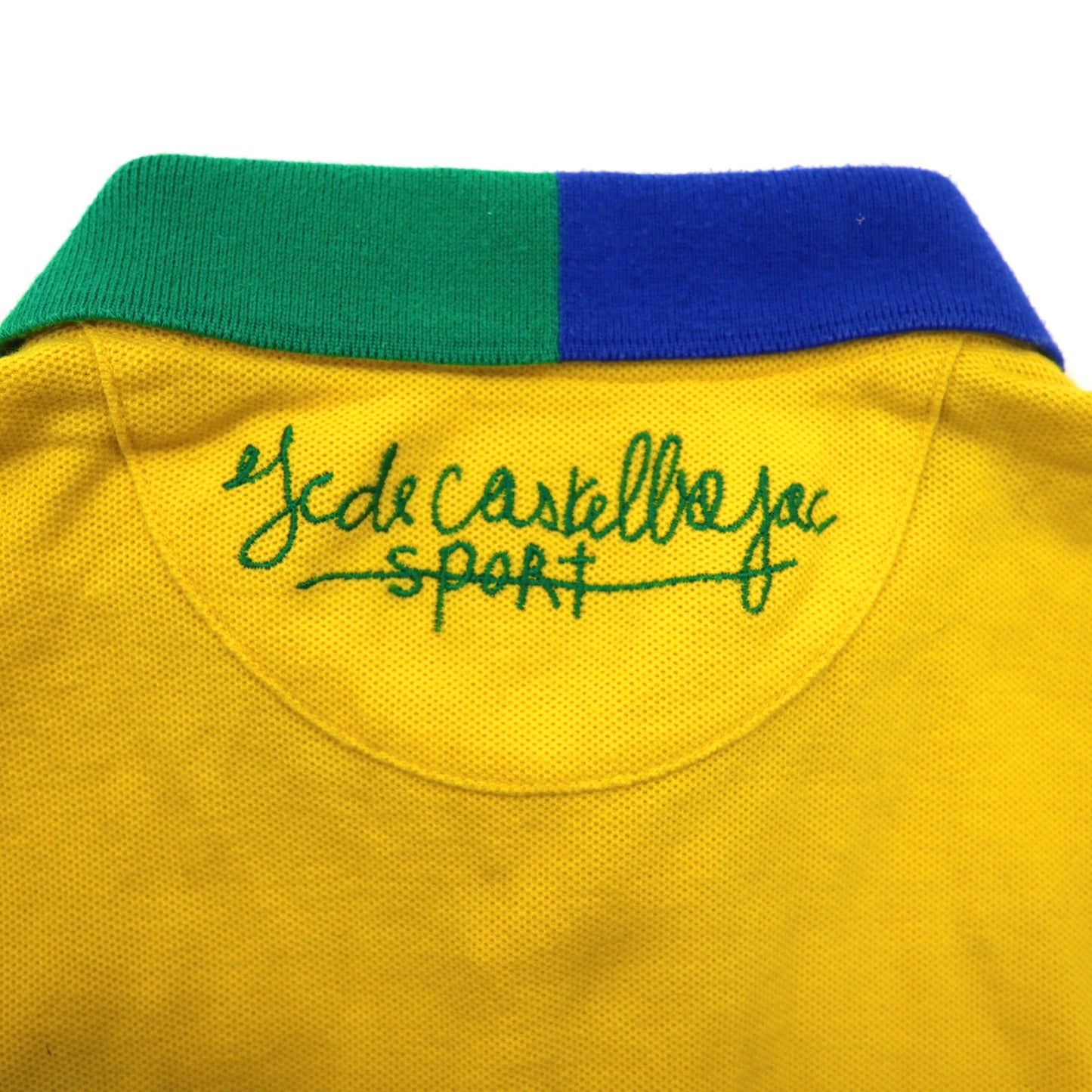 CASTELBAJAC SPORT ラガーシャツ 長袖ポロシャツ 1 イエロー 刺繍 日本製