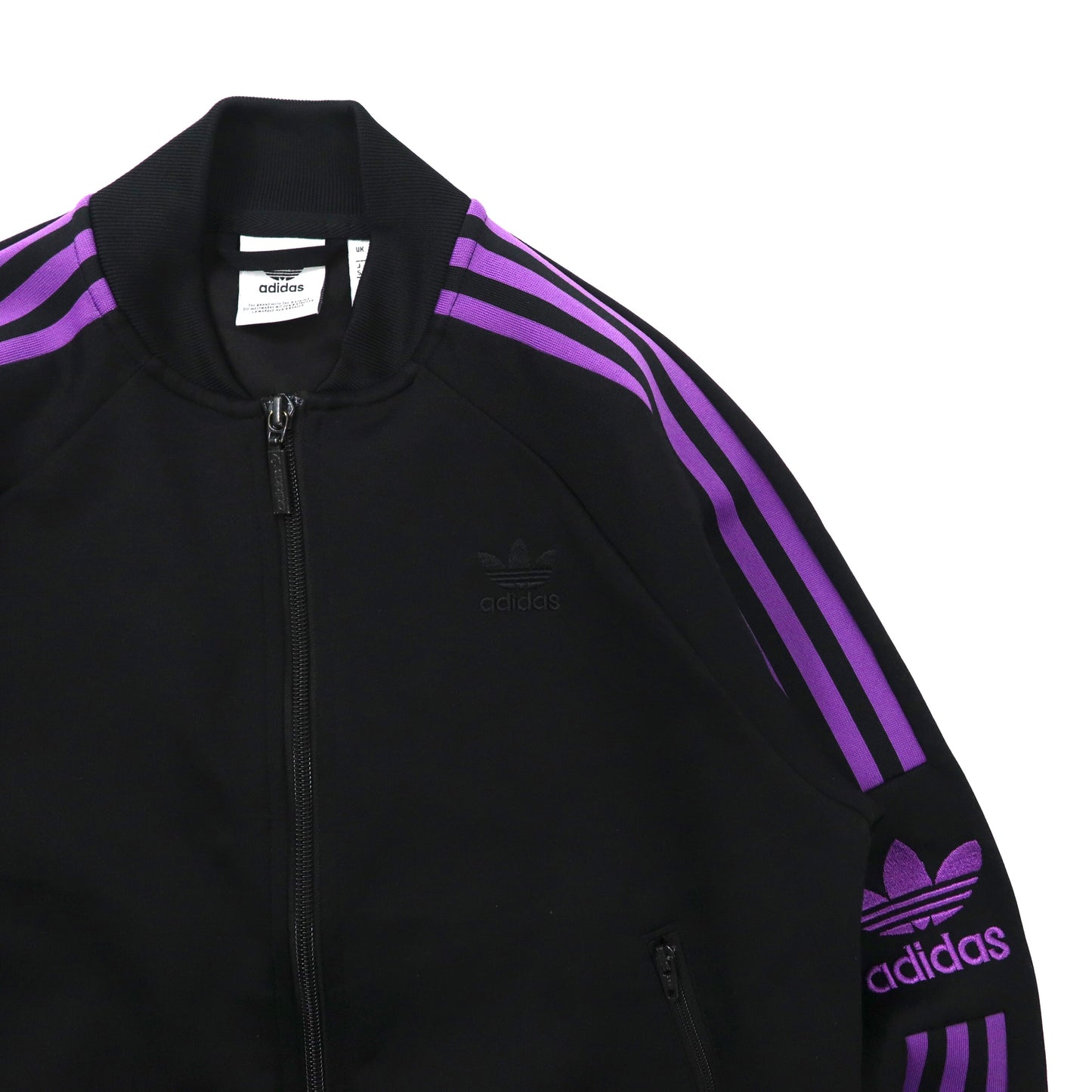 Adidas Originals Track Jacket Jersey S Black Purple Polyester 3 