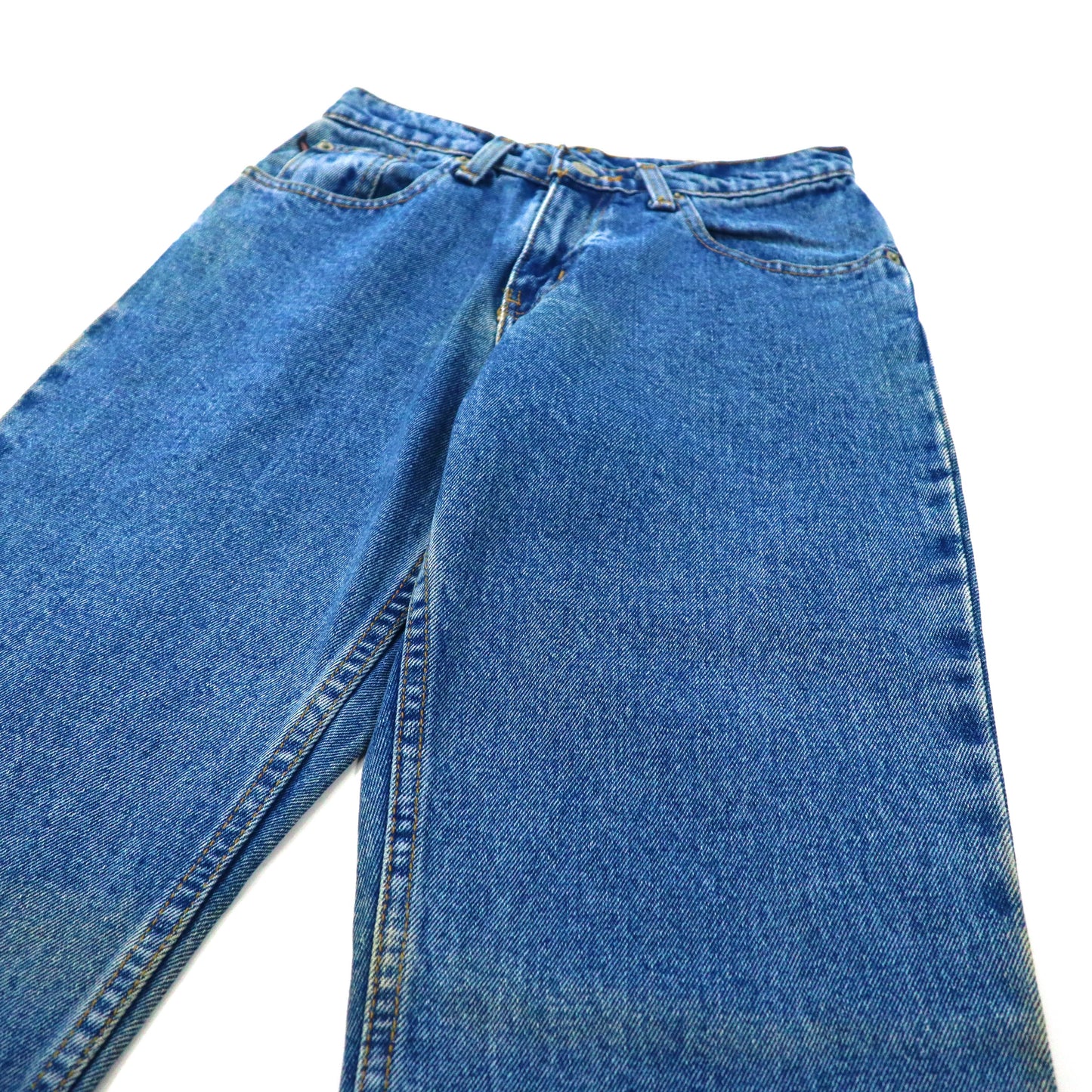 POLO JEANS CO. RALPH LAUREN テーパードデニムパンツ 2 ブルー RELAXED 90年代 メキシコ製 未使用品