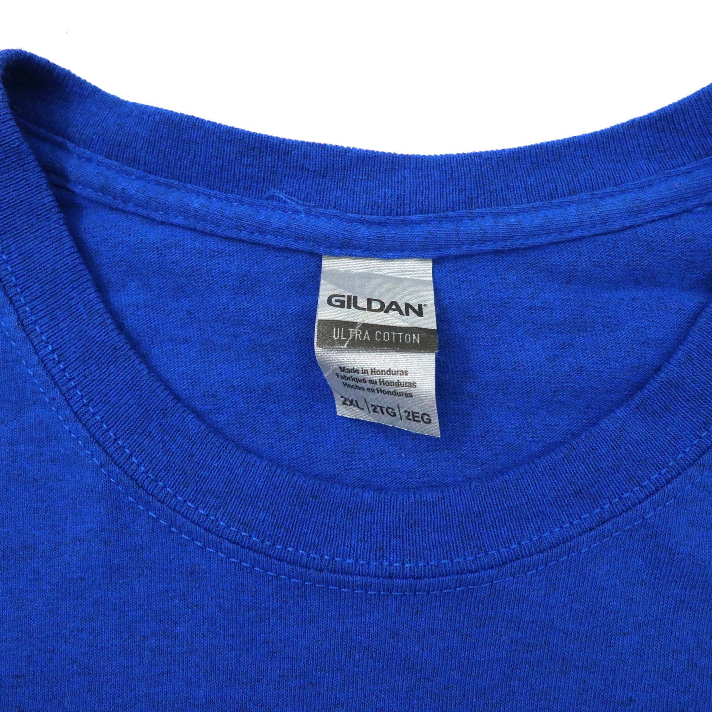 GILDAN ビッグサイズ プリントTシャツ 2XL ブルー コットン 両面プリント CCH