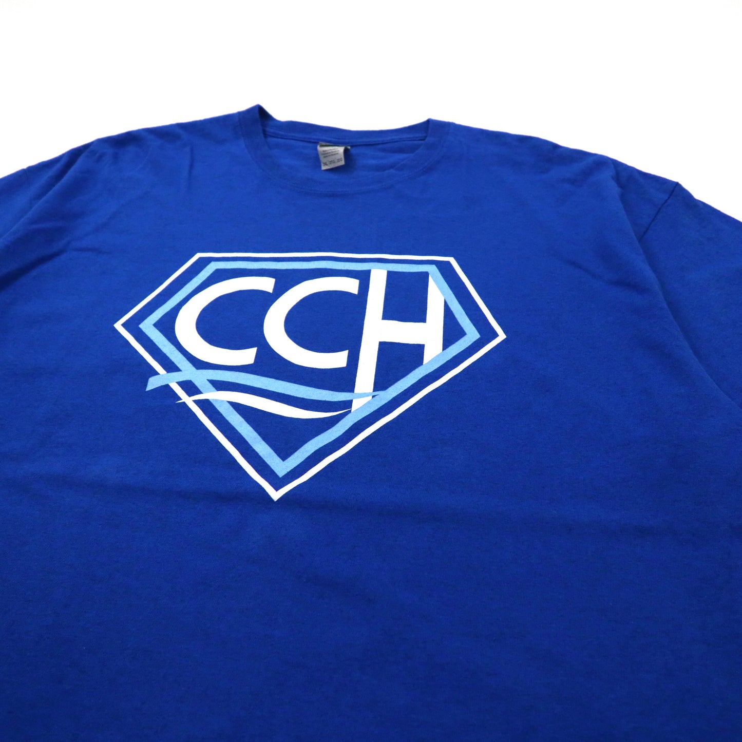 GILDAN ビッグサイズ プリントTシャツ 2XL ブルー コットン 両面プリント CCH