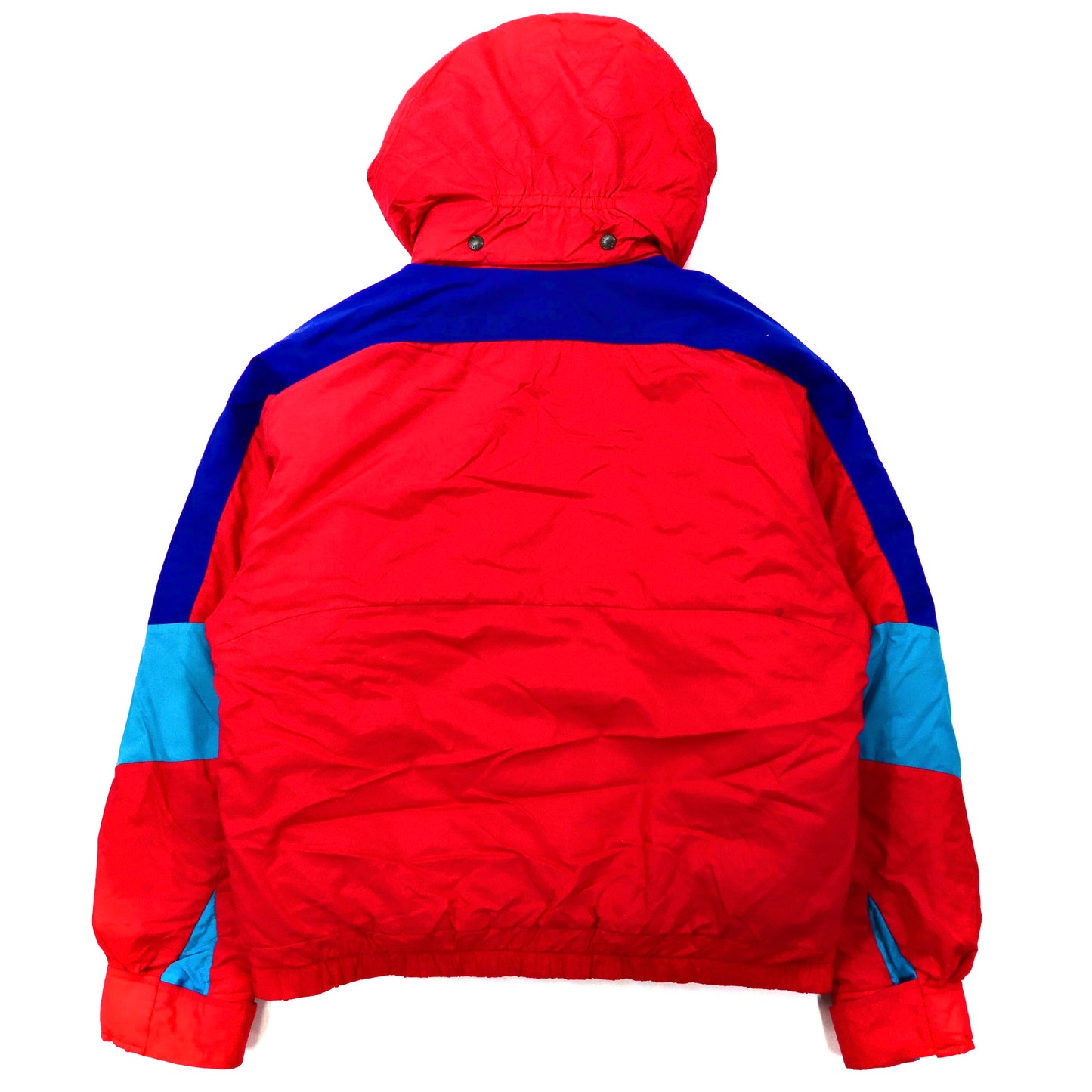 THE NORTH FACE EXTREME PUFFER Hoodie M Red Multicolor Extreme 90s USA Made