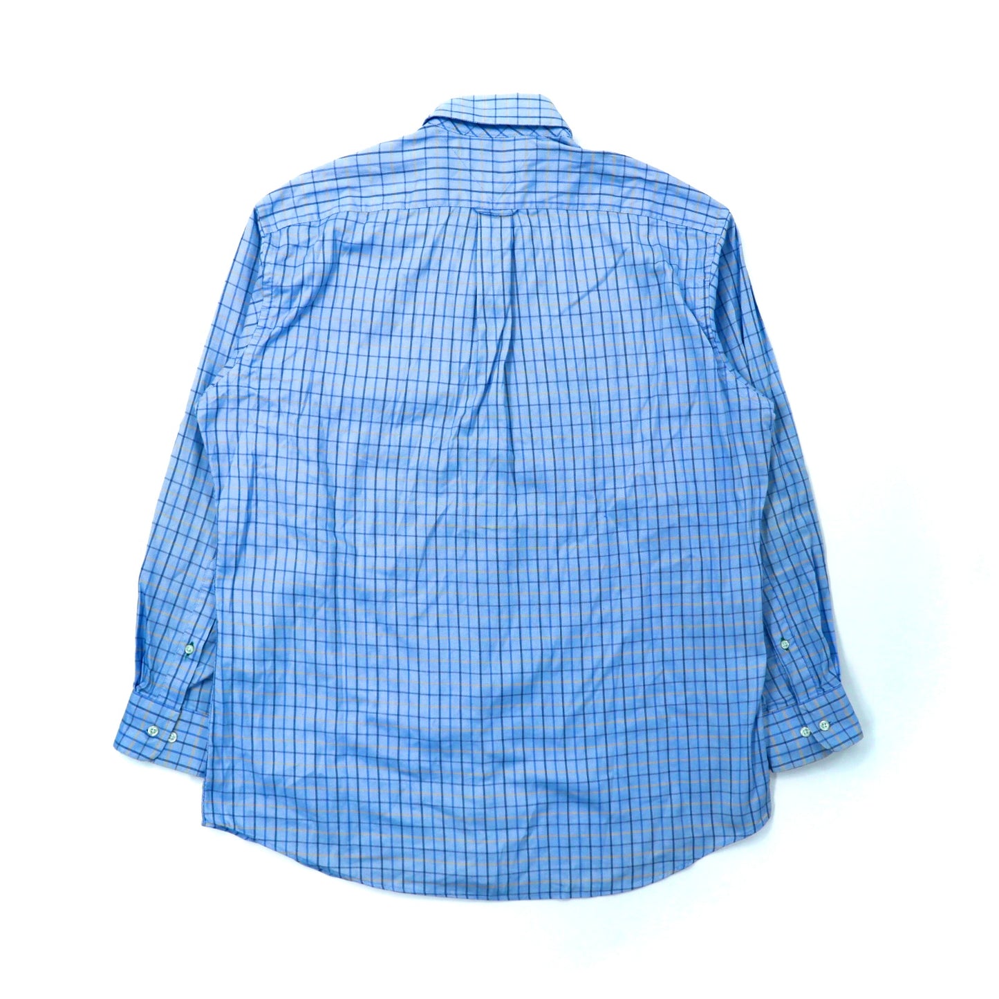 TOMMY HILFIGER ボタンダウンシャツ L ブルー チェック ビッグサイズ