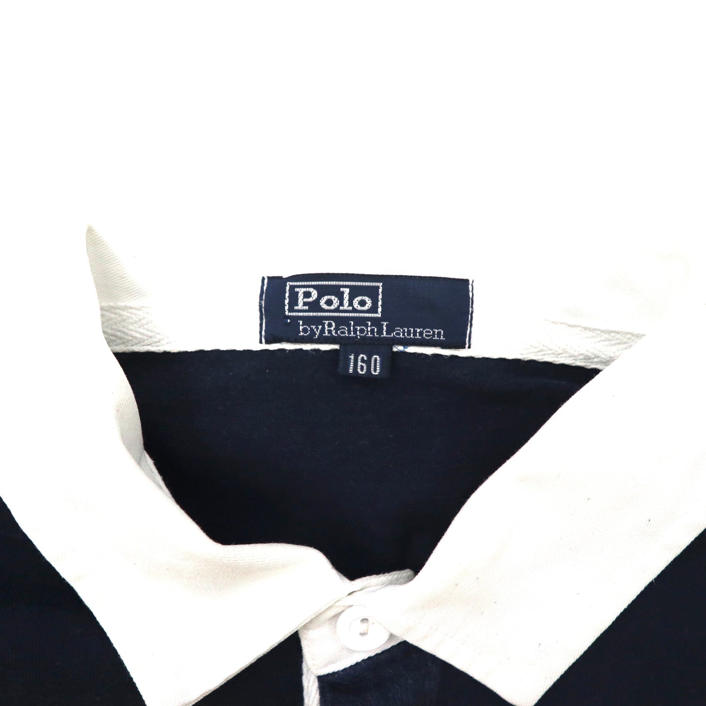 POLO BY RALPH LAUREN ラガーシャツ 160 イエロー コットン スモールポニー刺繍