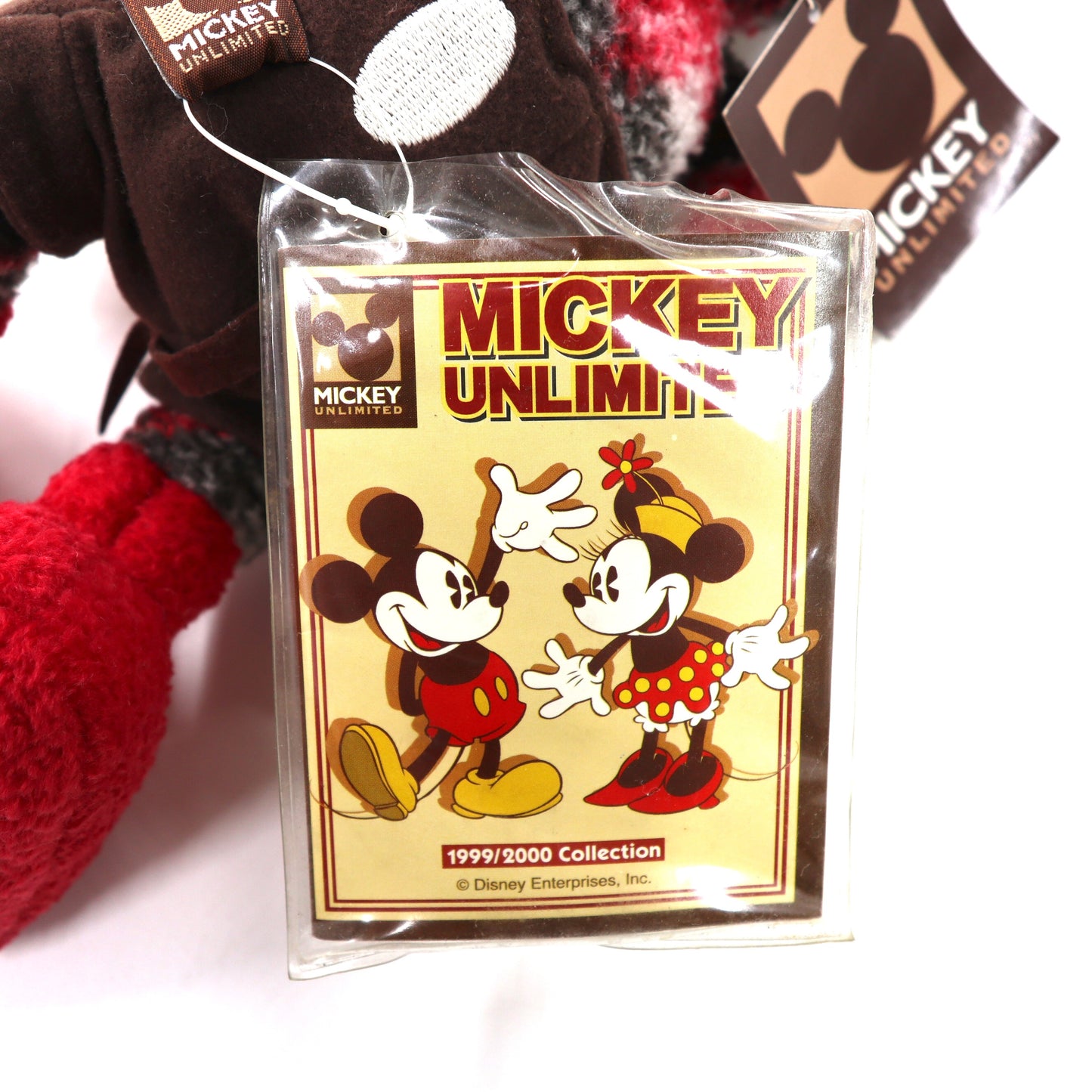 MICKEY UNLIMITED ぬいぐるみ S チェック ミッキーマウス 未使用品