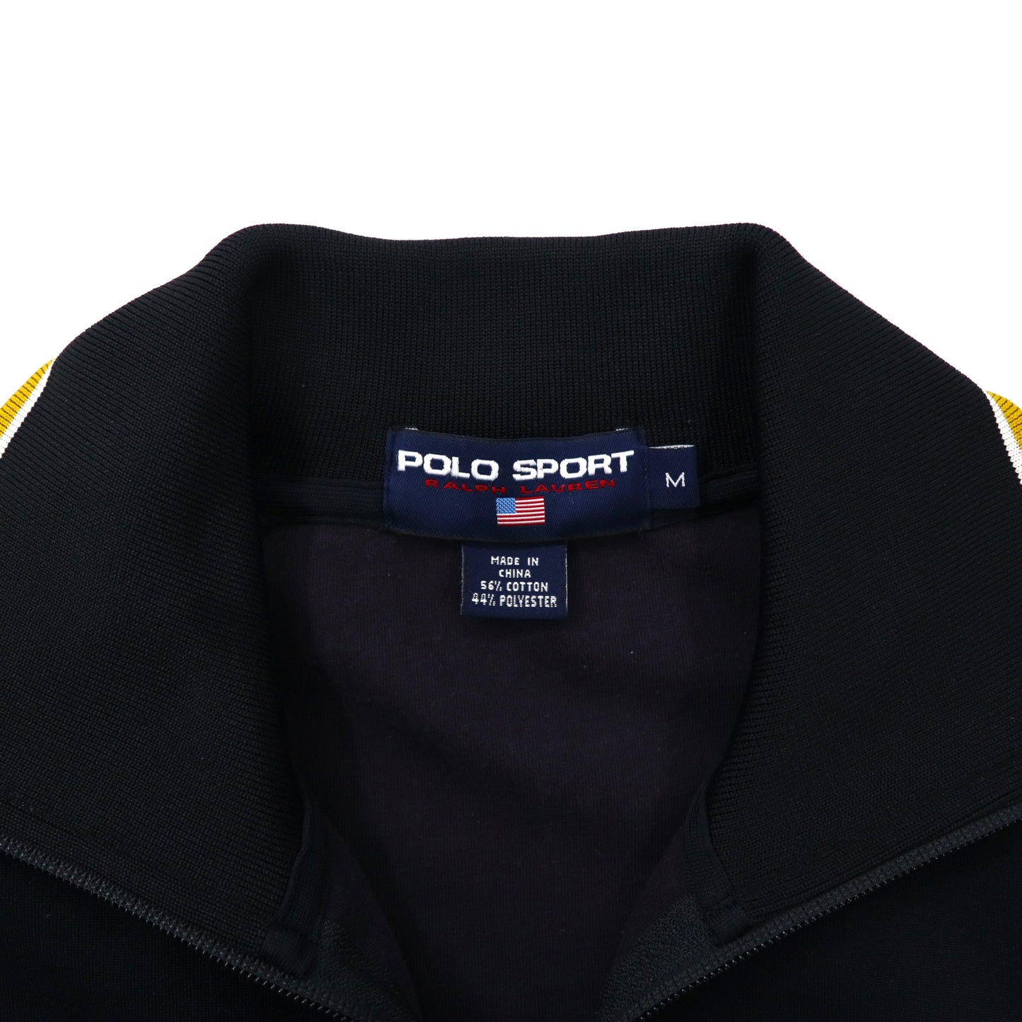 POLO SPORT RALPH LAUREN トラックジャケット ジャージ M ブラック コットン スモールポニー刺繍 90年代