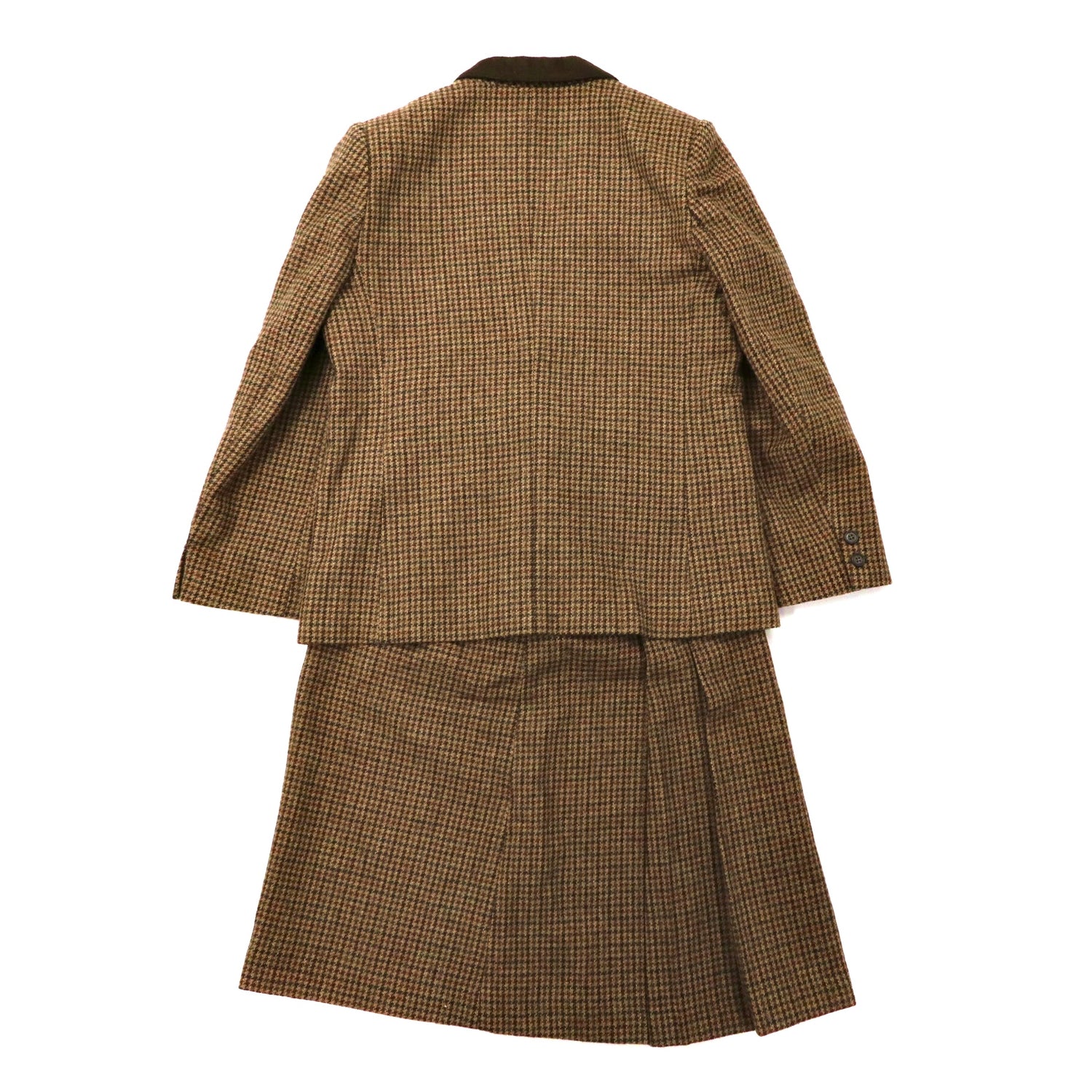 CARRYMARSH Tweed Jacket Retro Setup Suit 9AB2 Brown