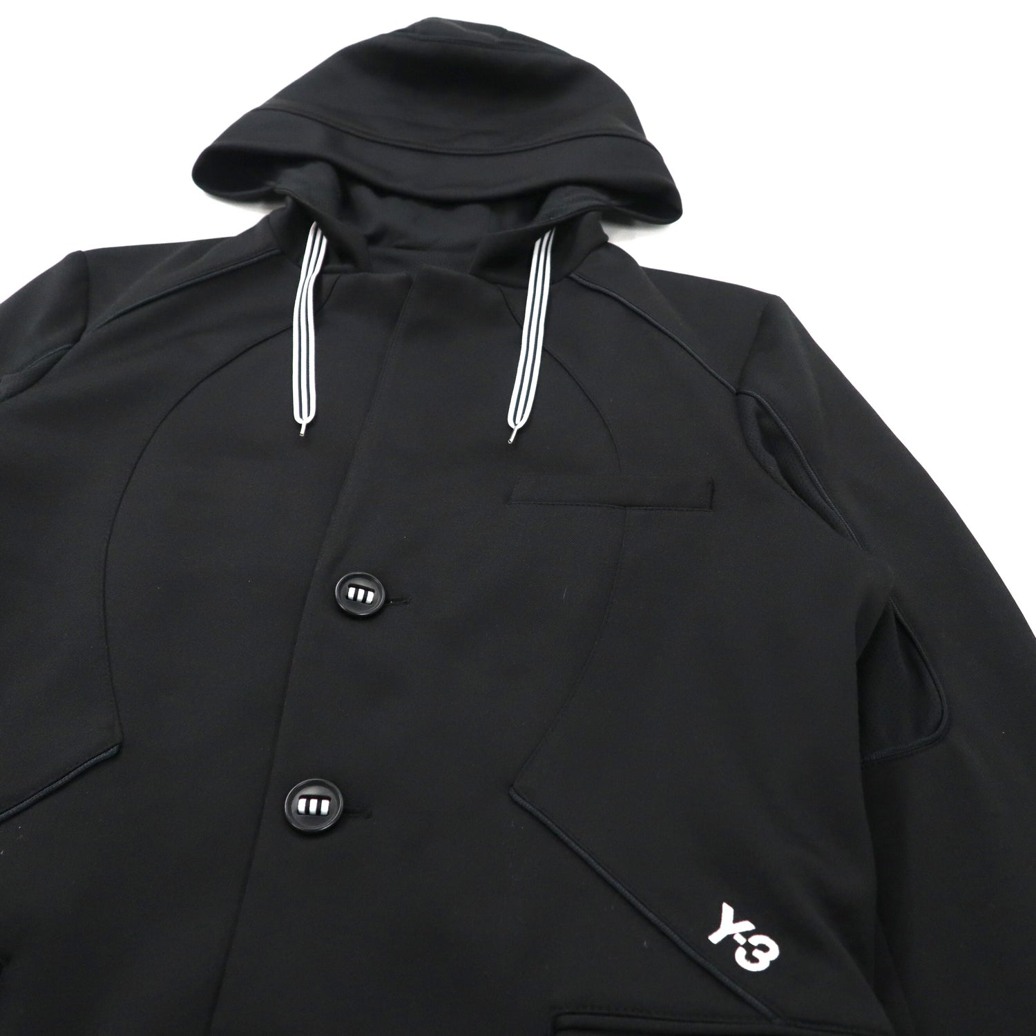 Y-3 (Adidas x YOHJI YAMAMOTO) Hooded Tailored Jacket M Black Logo