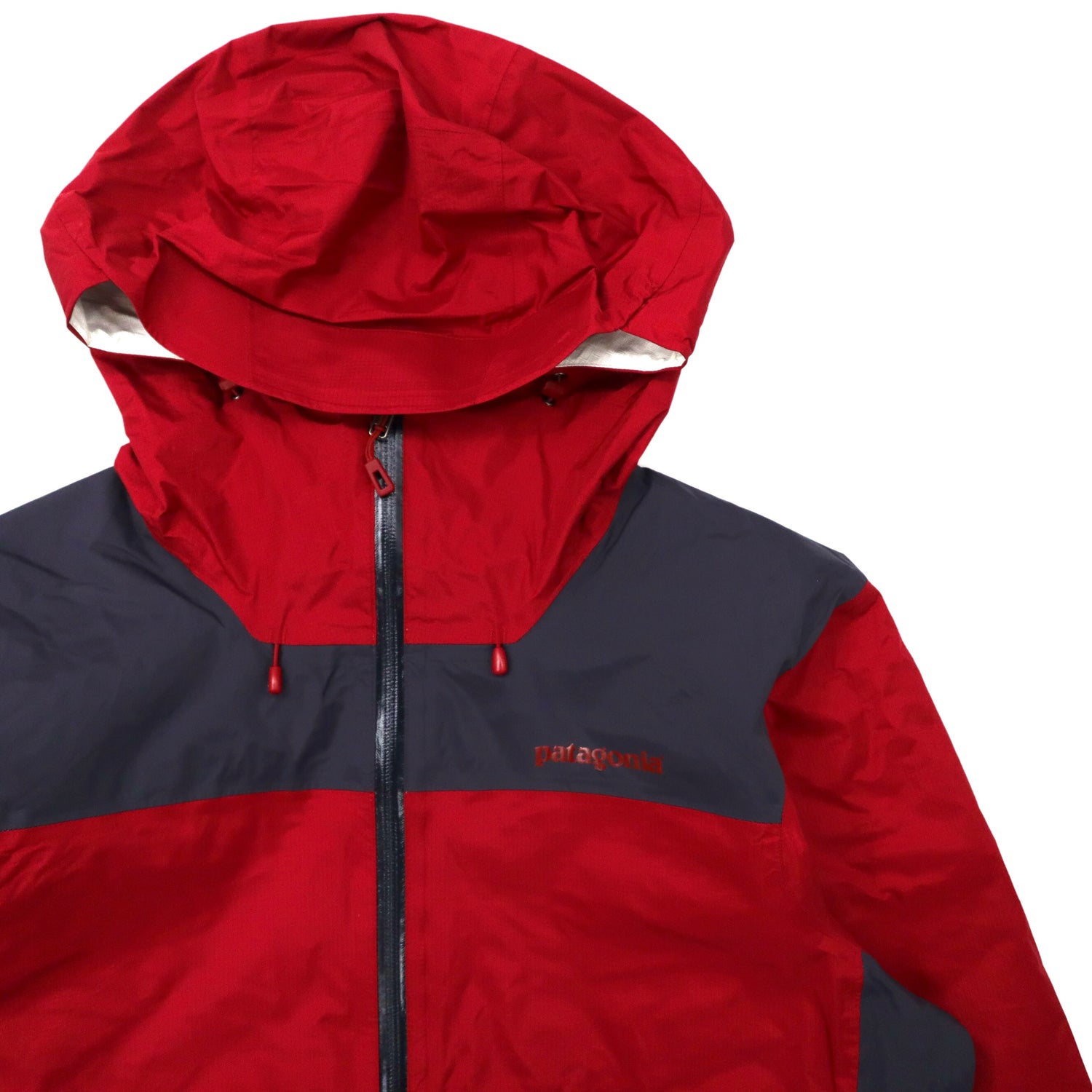 PATAGONIA Trent Shell Jacket M Red Nylon Zip 84935FA13