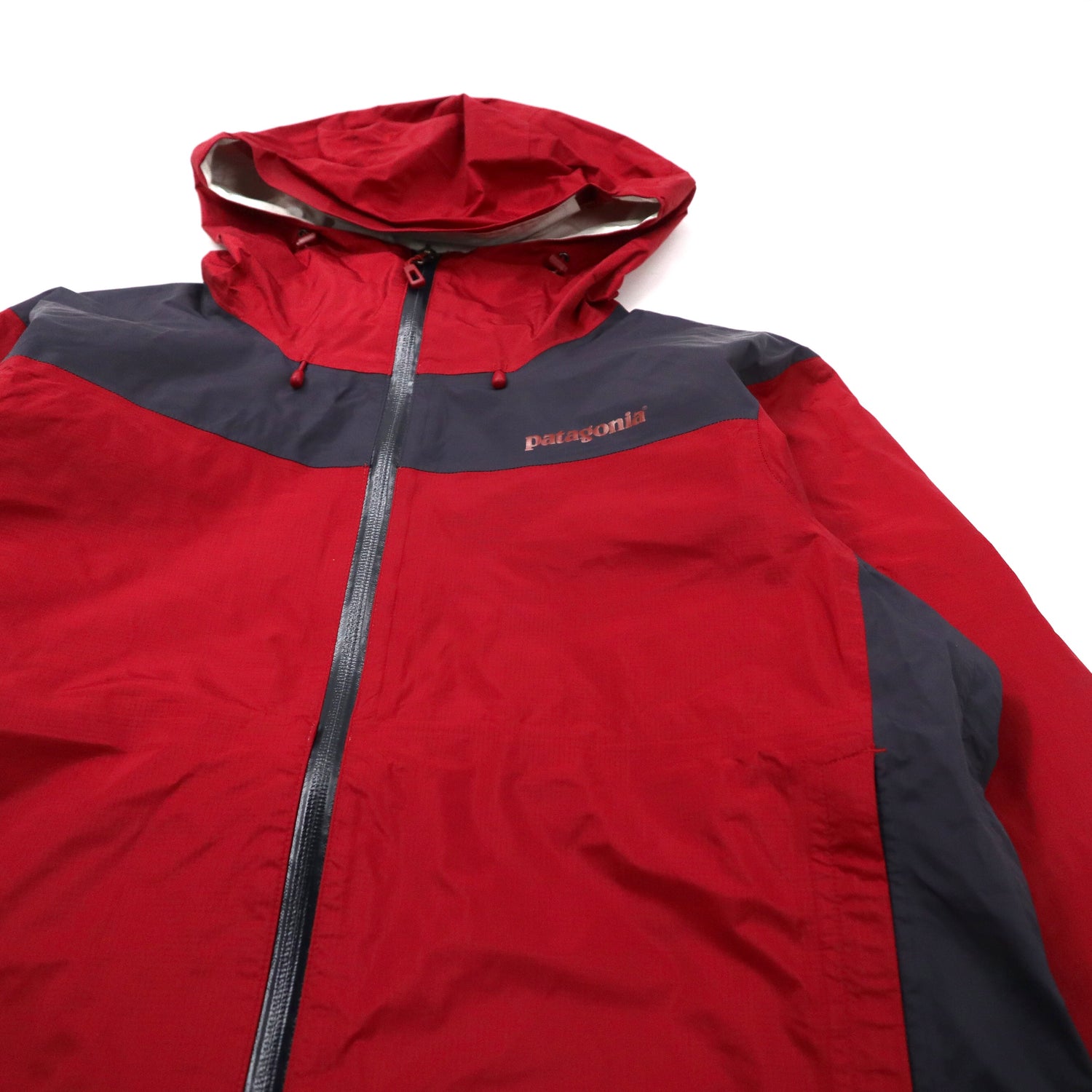 PATAGONIA Trent Shell Jacket M Red Nylon Zip 84935FA13